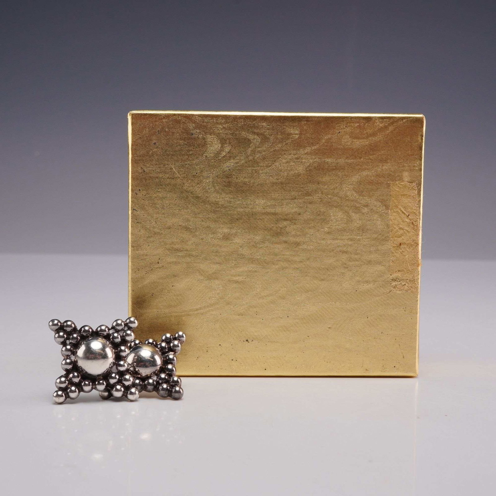 Mexican Sterling Silver Bubble Statement Stud Earrings - 4
