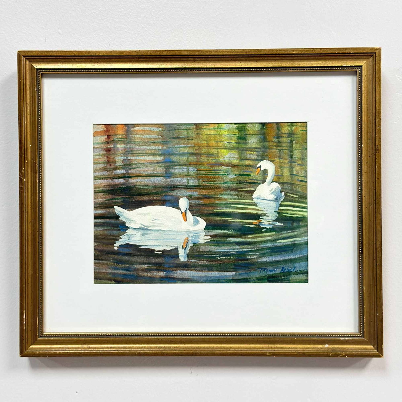 Thomas Rebek (American, b. 1942), Swan Dance, Watercolor on Paper (1 of 4)