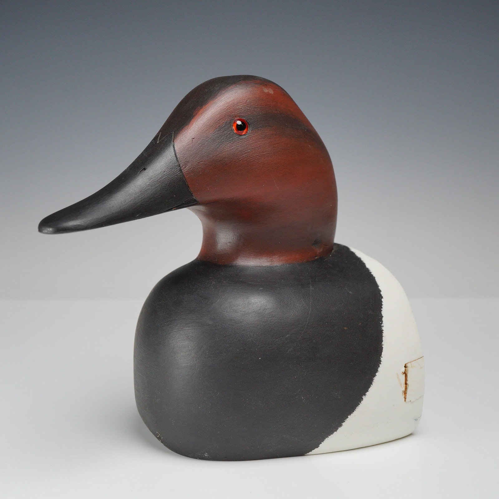Redhead Drake Duck Decoy Head Wall Sculpture (1 of 3)