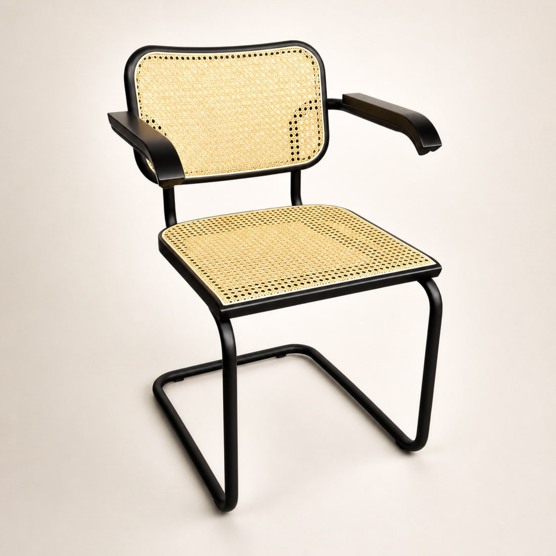 Knoll Cesca Collection Dining Armchair with Ebonized Beech Wood Finish (1 of 6)