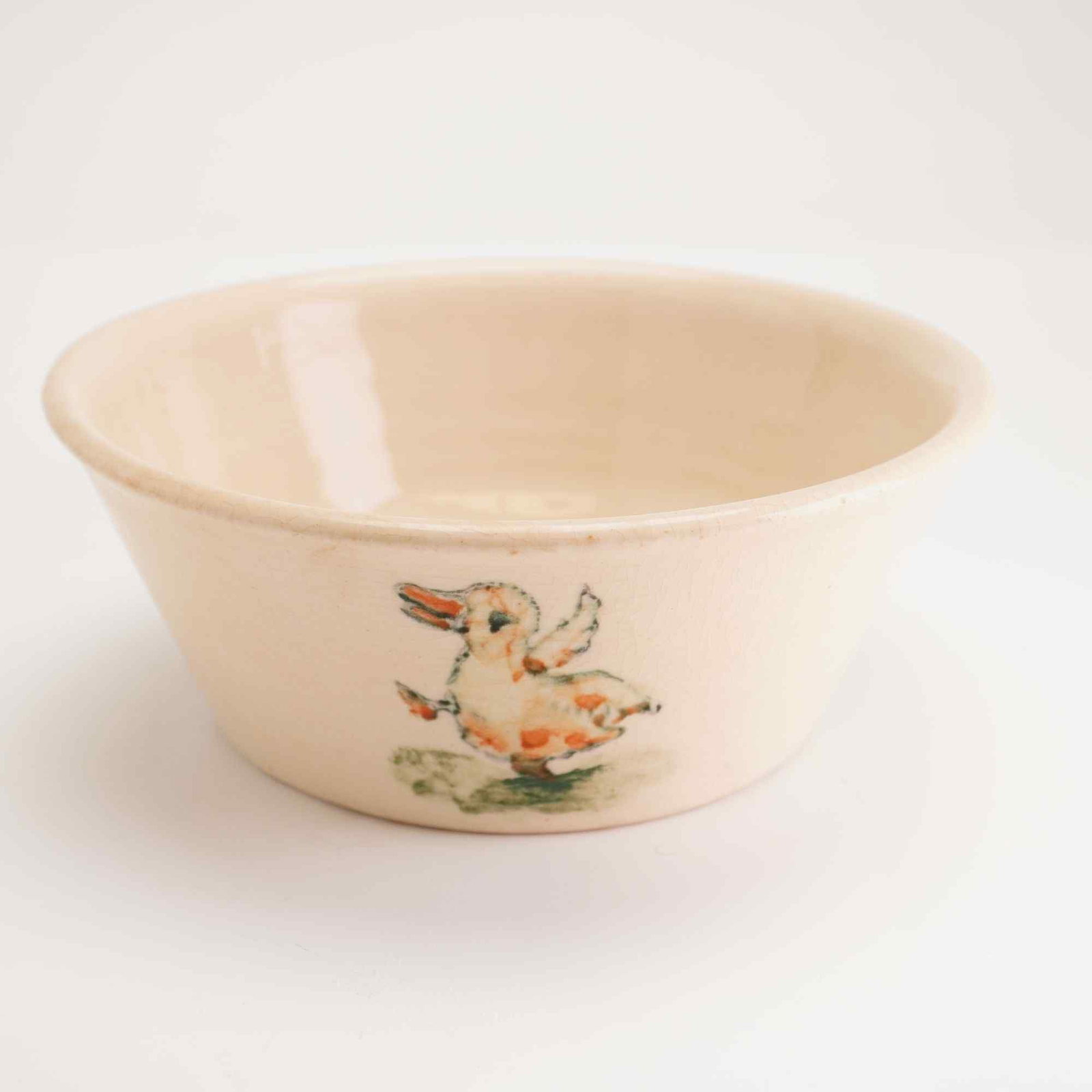 Rare Vintage Weller Ware Child's Bowl, Duck (1 of 4)