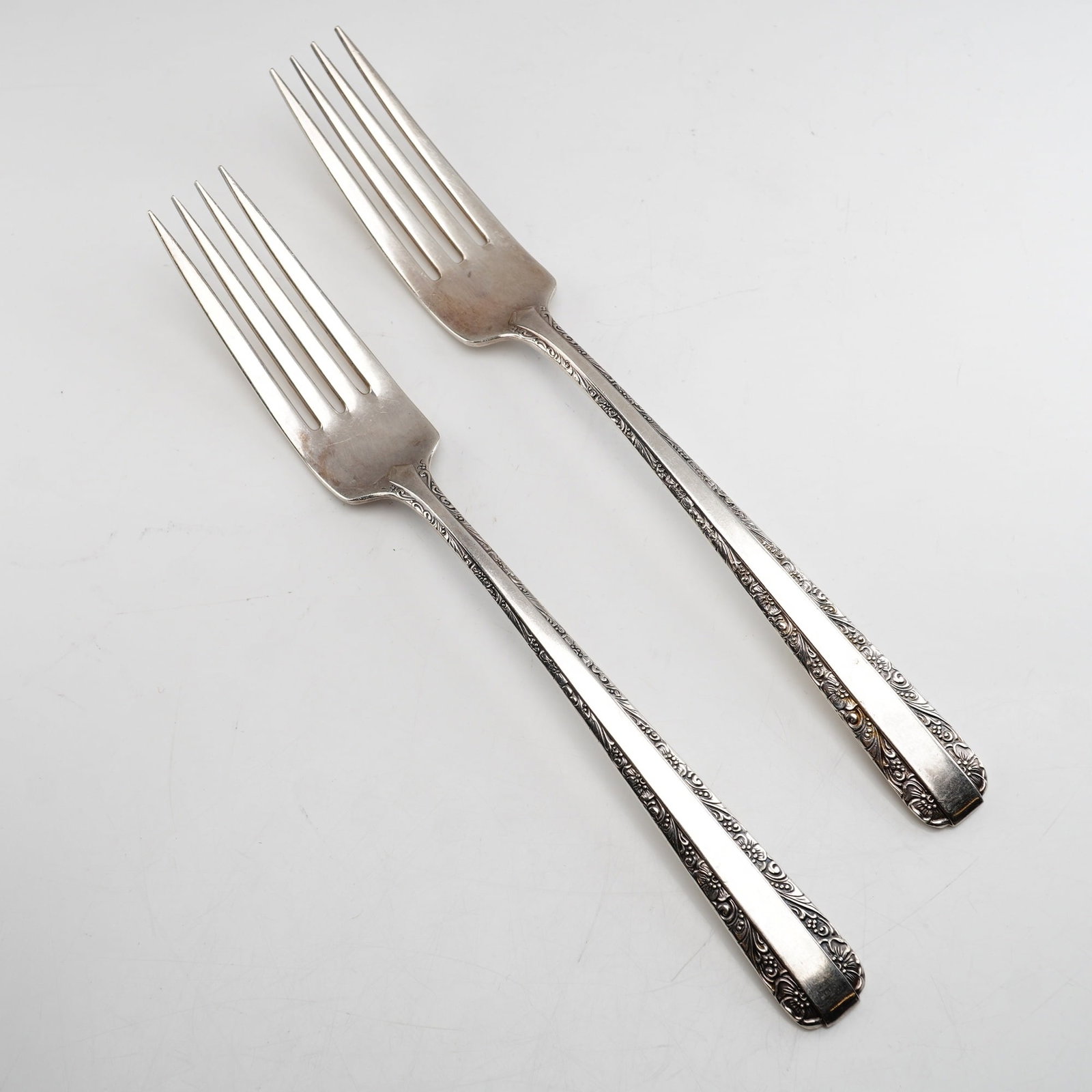 2pc Towle Candlelight Sterling Silver Forks (1 of 4)