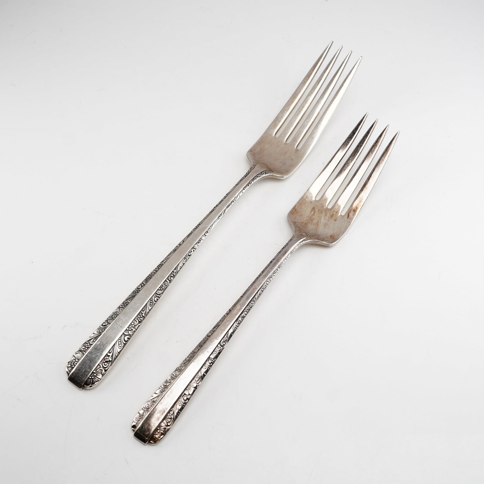 2pc Towle Candlelight Sterling Silver Forks (1 of 4)