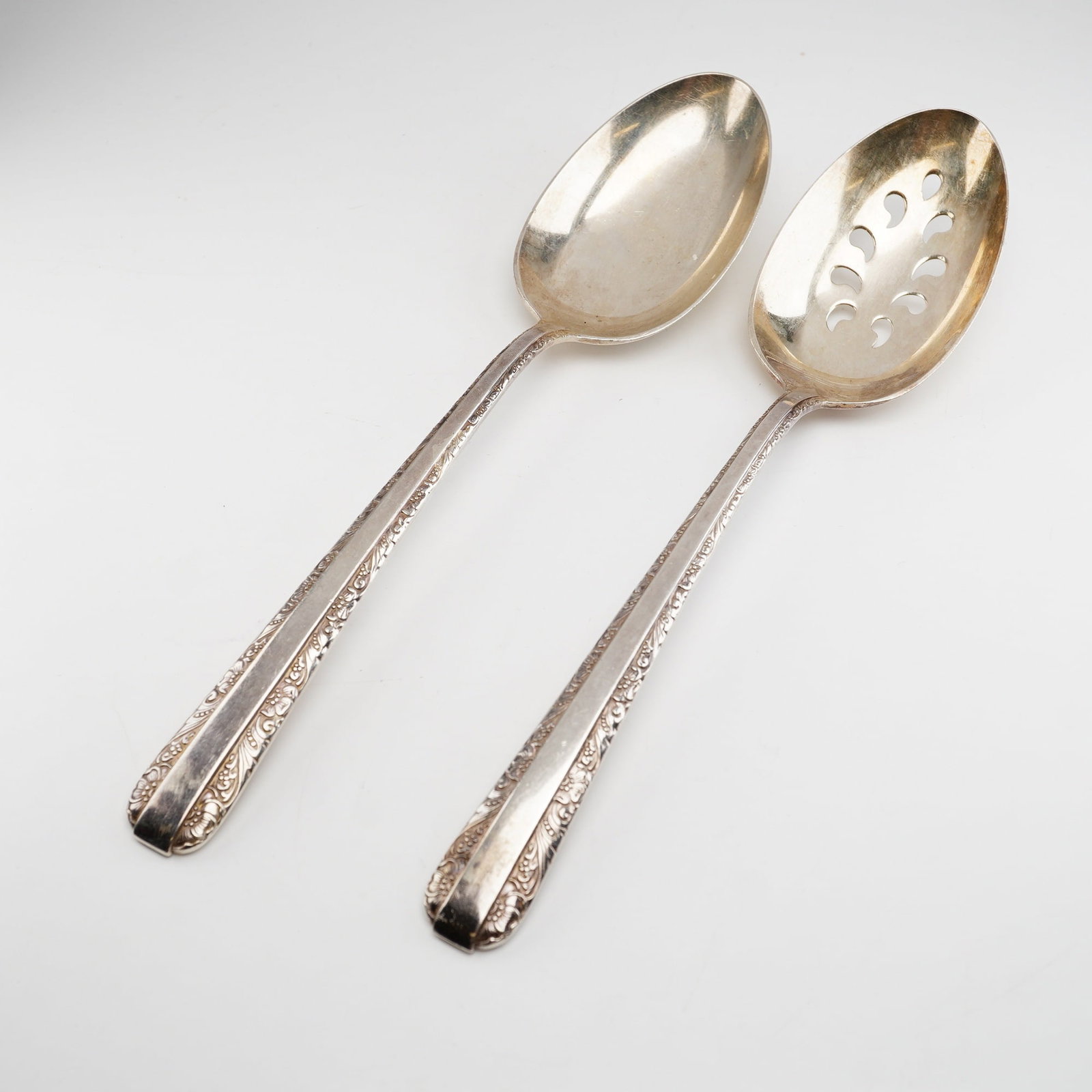 2pc Towle Candlelight Sterling Silver Serving Spoons (1 of 4)