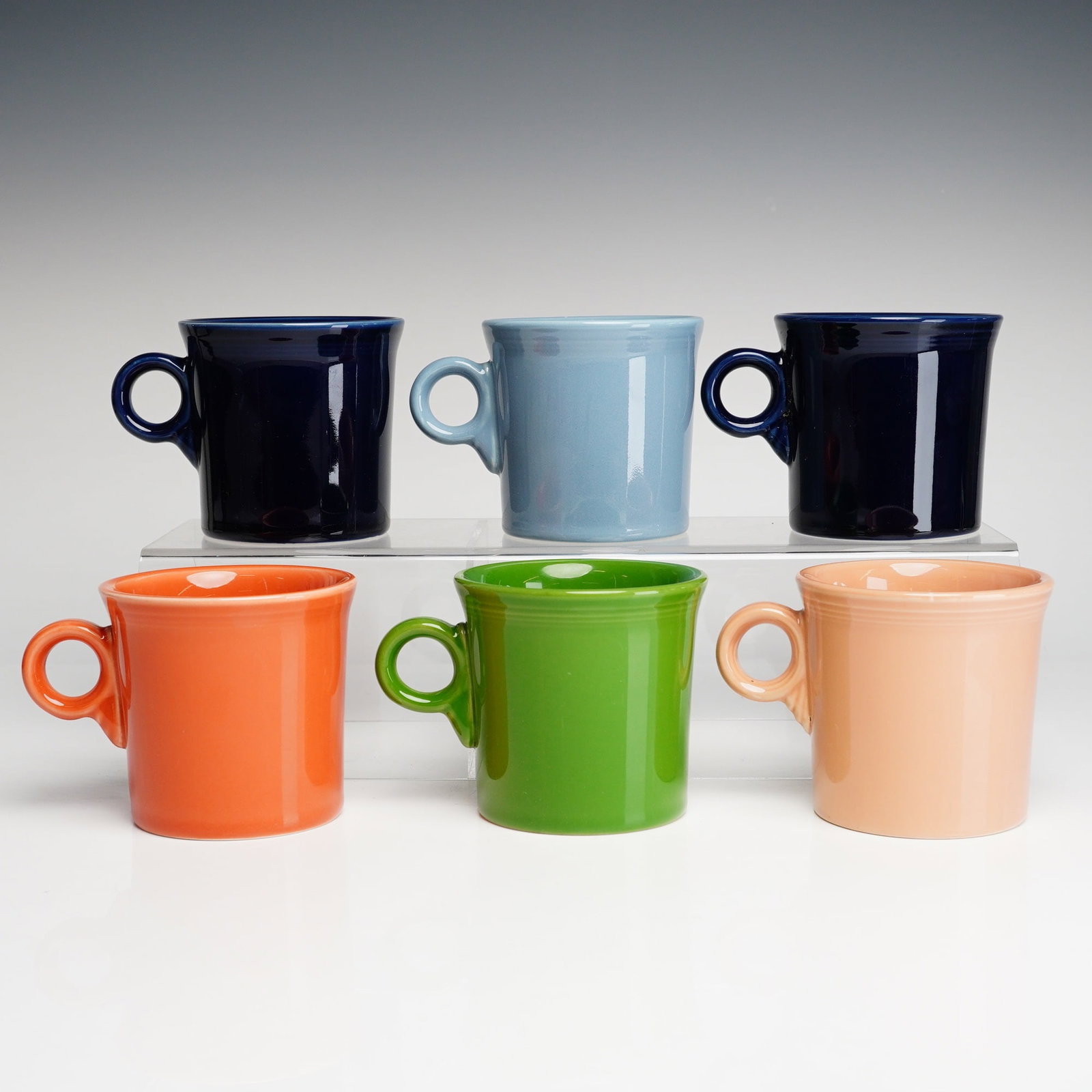 6pc Homer Laughlin, Fiesta, Multicolor Mugs (1 of 3)