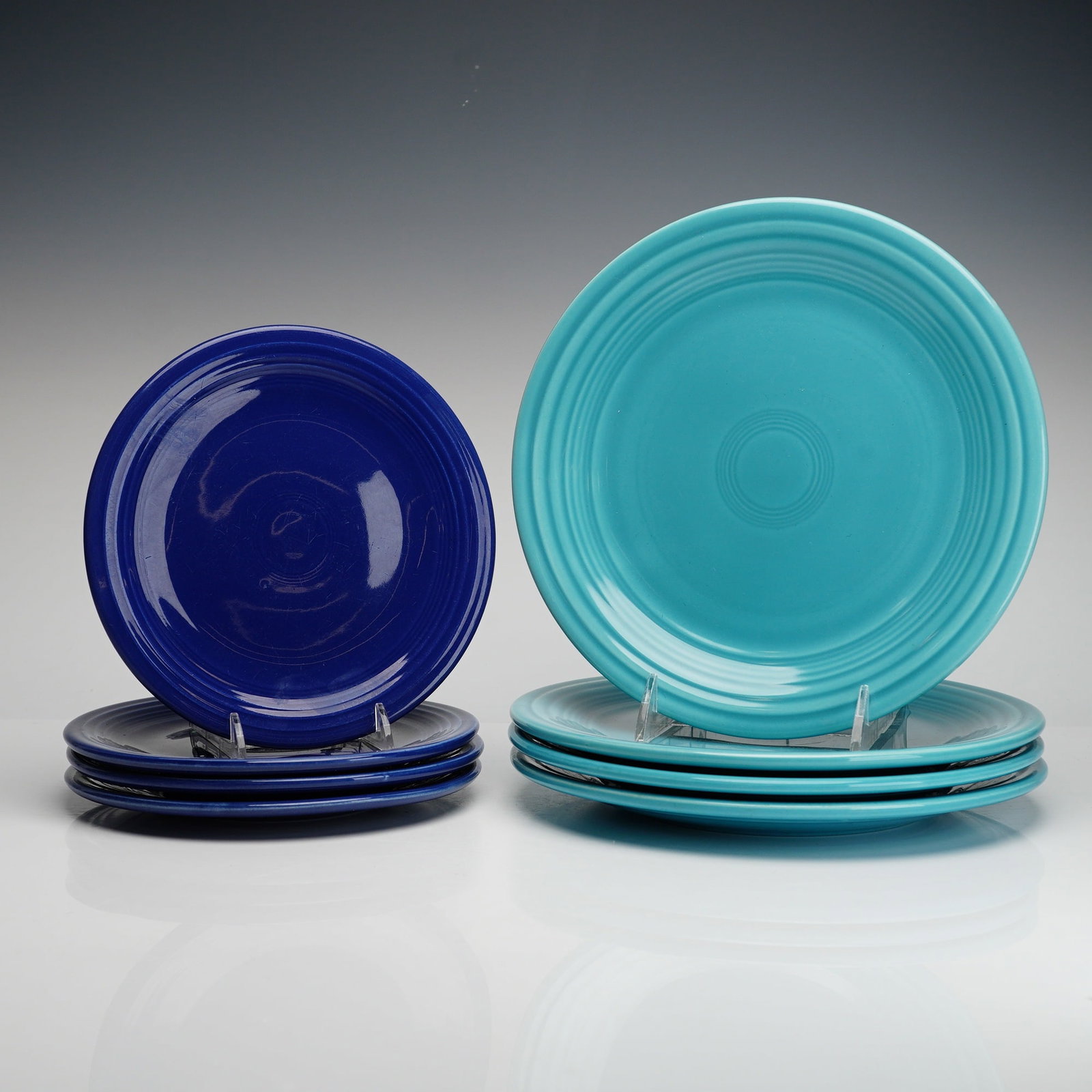 8pc Fiesta Lapis and Turquoise Salad & Dinner Plates (1 of 2)