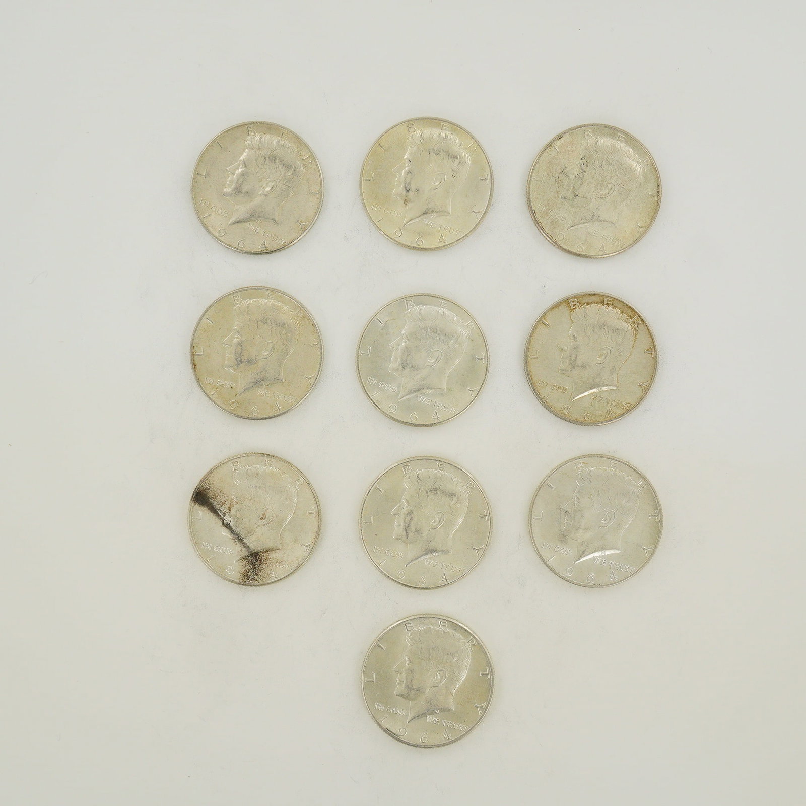 A Collection of US 1964 Kennedy Half Dollars $5.00 Face Value (1 of 2)