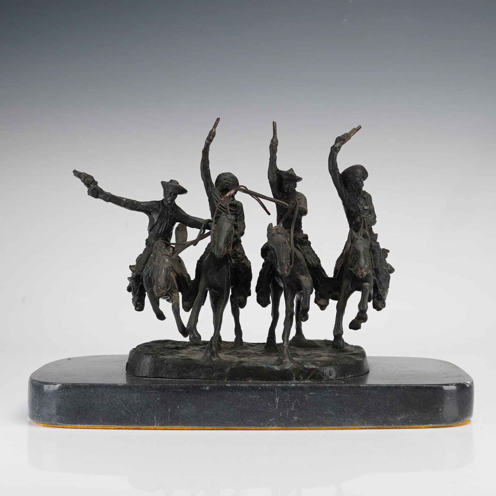 After Frederic Remington Coming Through the Rye Bronze Sculpture, Signed & Numbered (1 of 5)