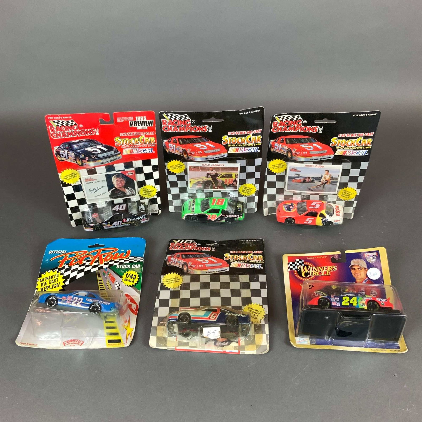 6pc Racing Champions & Winner's Circle Nascar Car Models (1 of 4)