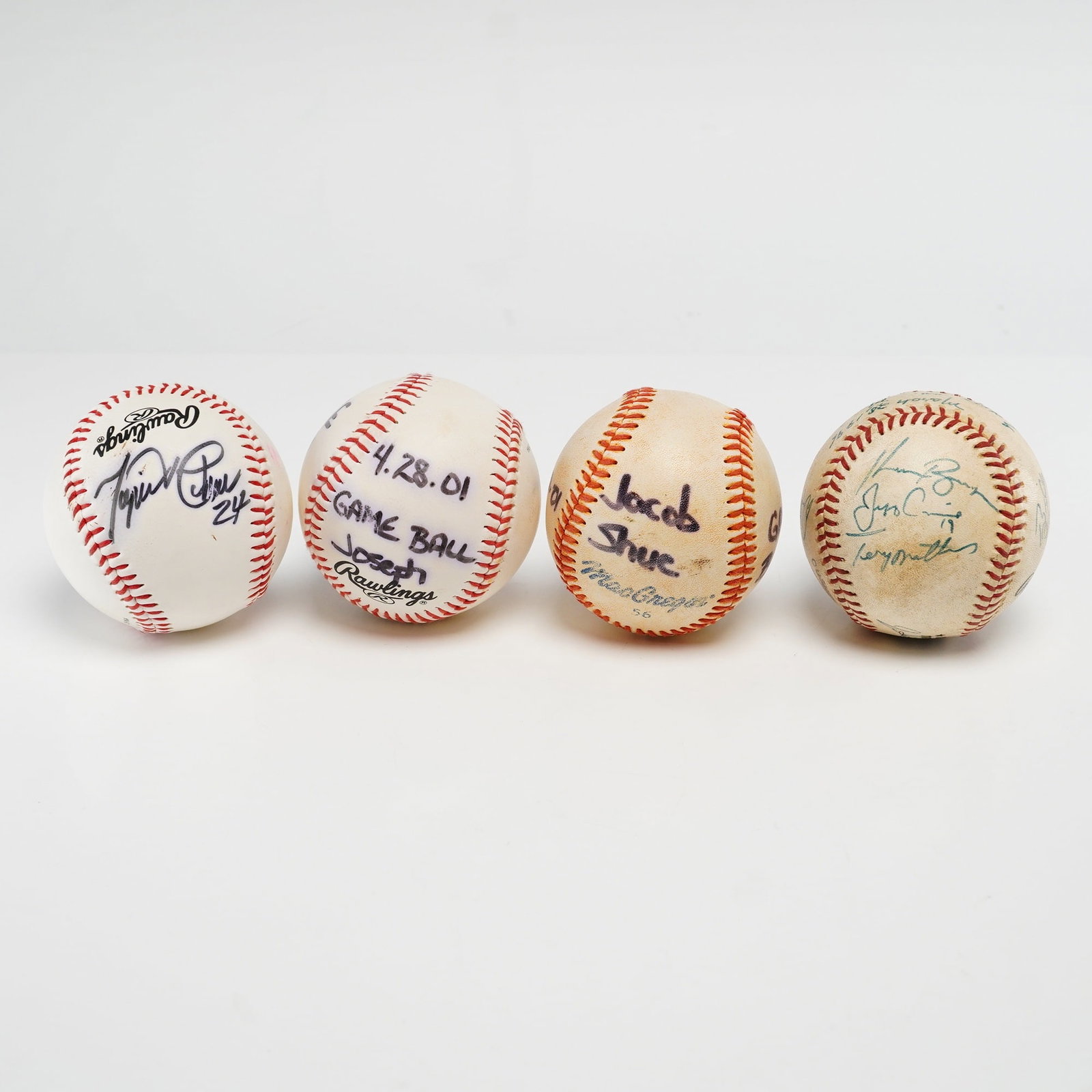 4pc Signed Marlins Game Balls (1 of 3)