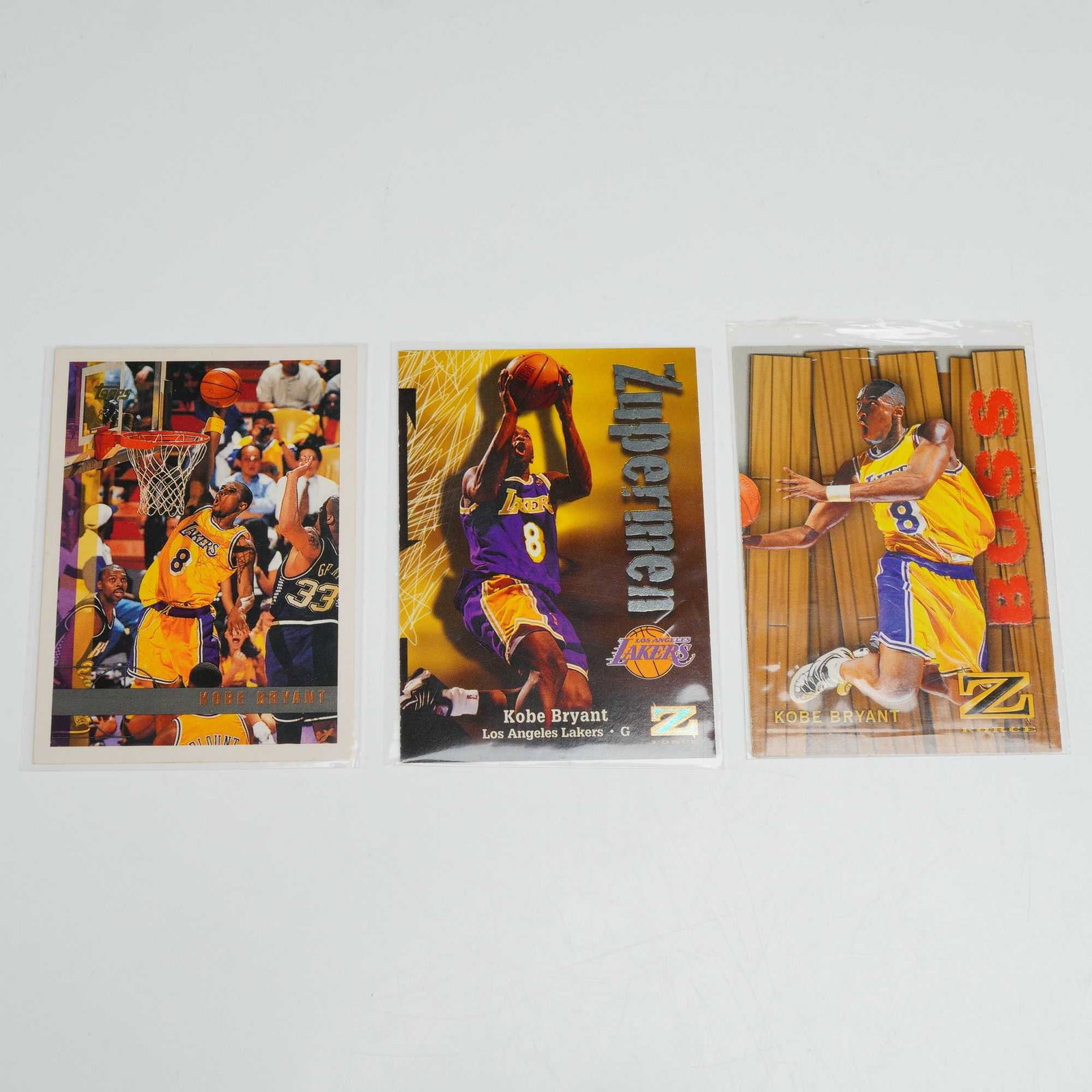 3pc Kobe Bryant Basketball Cards Including 1996-97 Topps #171 Rookie Card (1 of 2)