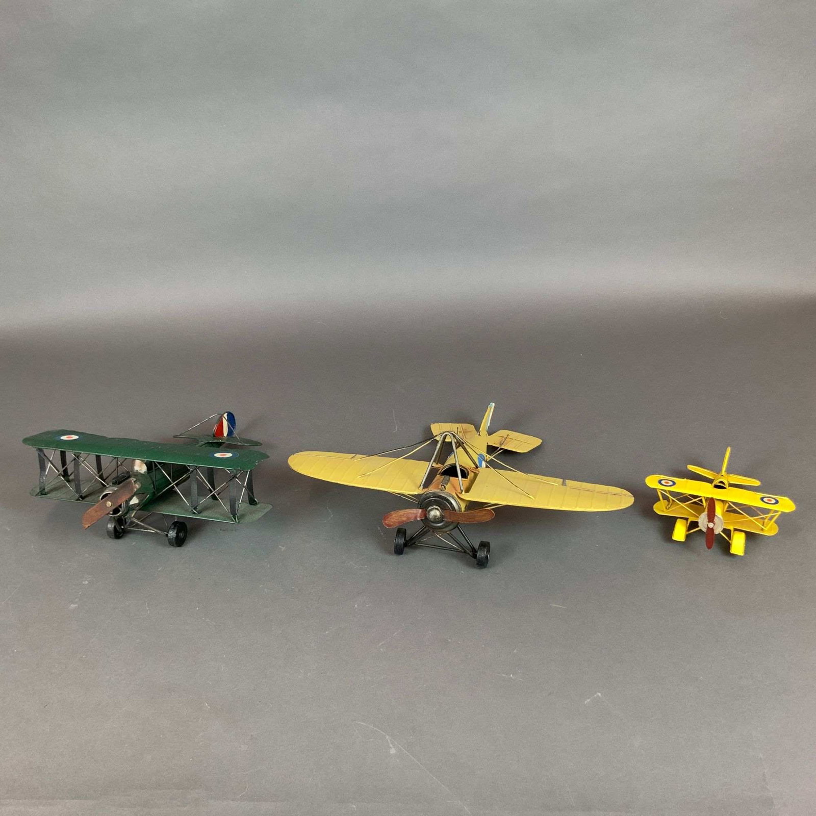 3pc British Airforce Style Metal Model Aircrafts (1 of 3)