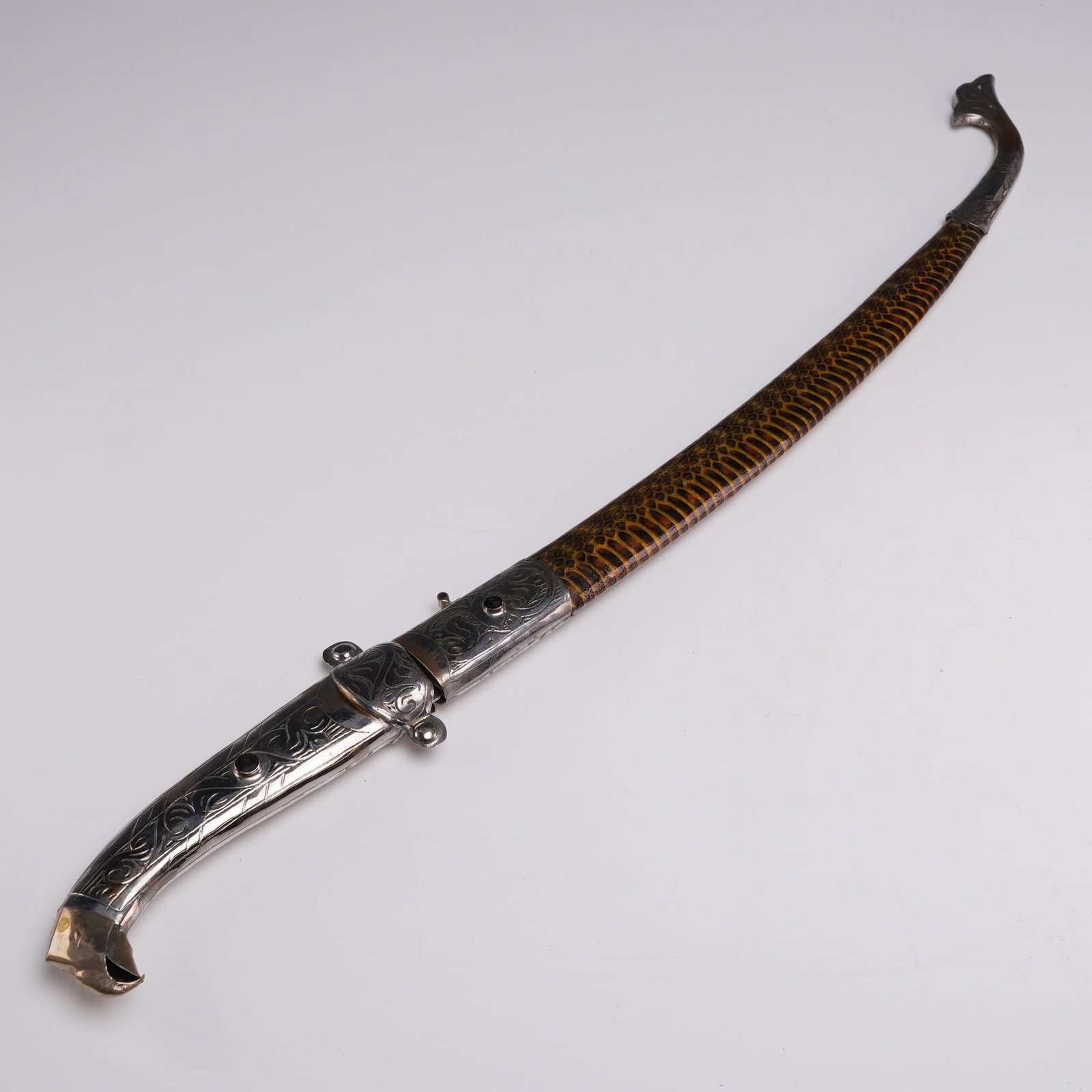 Moroccan Koumya Dagger with Snakeskin Scabbard (1 of 3)