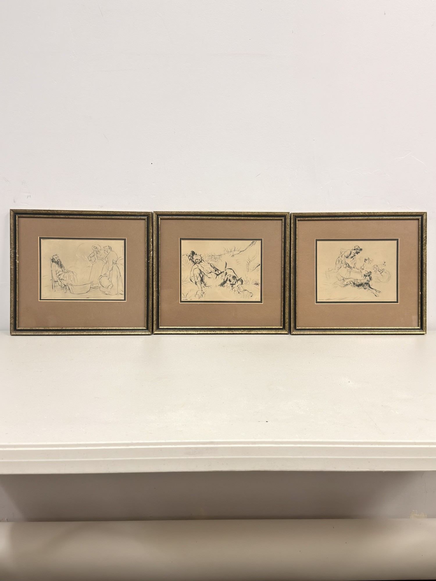 3pc Edmund Blampied (British, 1886-1966) Etchings on Paper (1 of 5)
