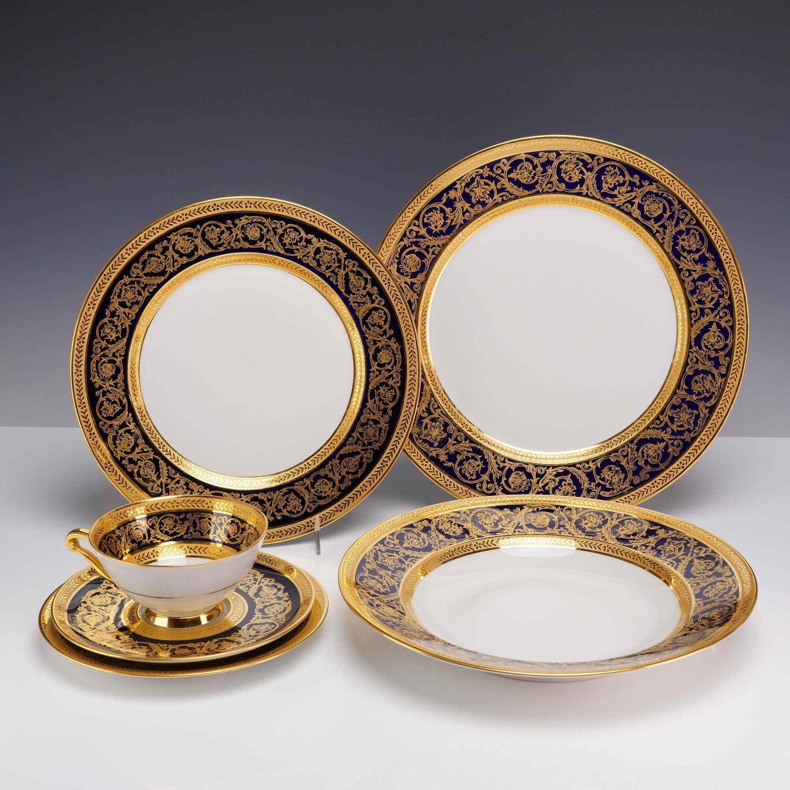 6pc C. H. Field Haviland Limoges China Set with Double Dorure (1 of 4)