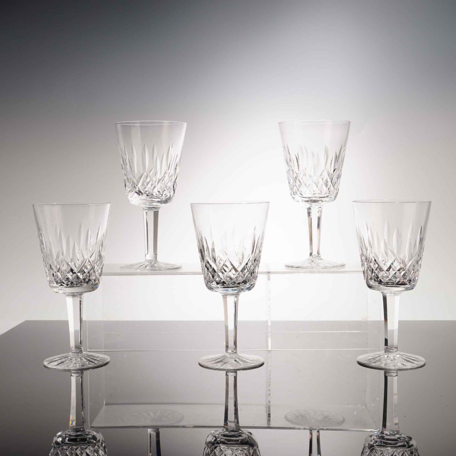 5pc Waterford Crystal Water Goblets, Lismore (1 of 4)