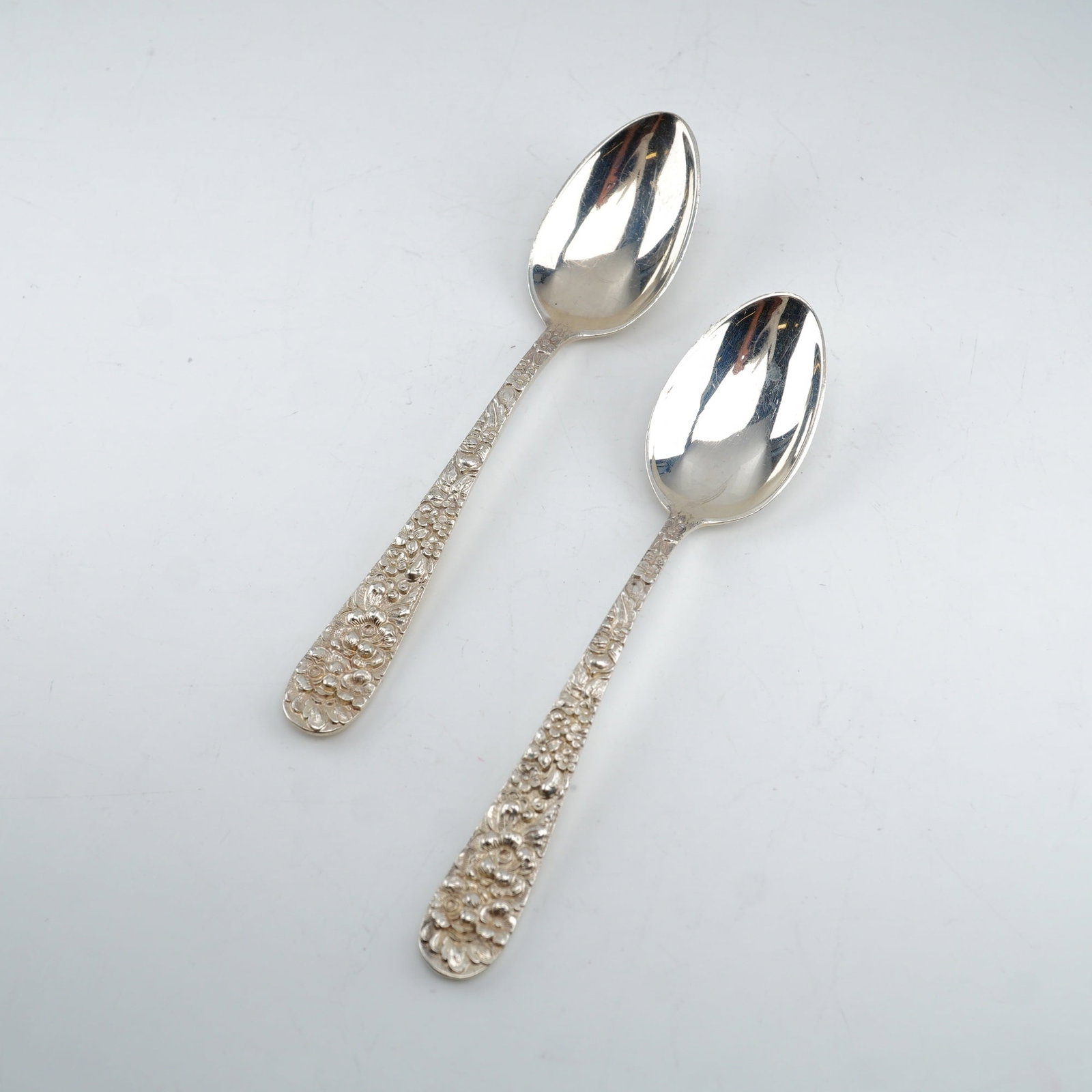2pc Kirk Stieff Sterling Silver Demitasse Spoons, Stieff Rose (1 of 4)