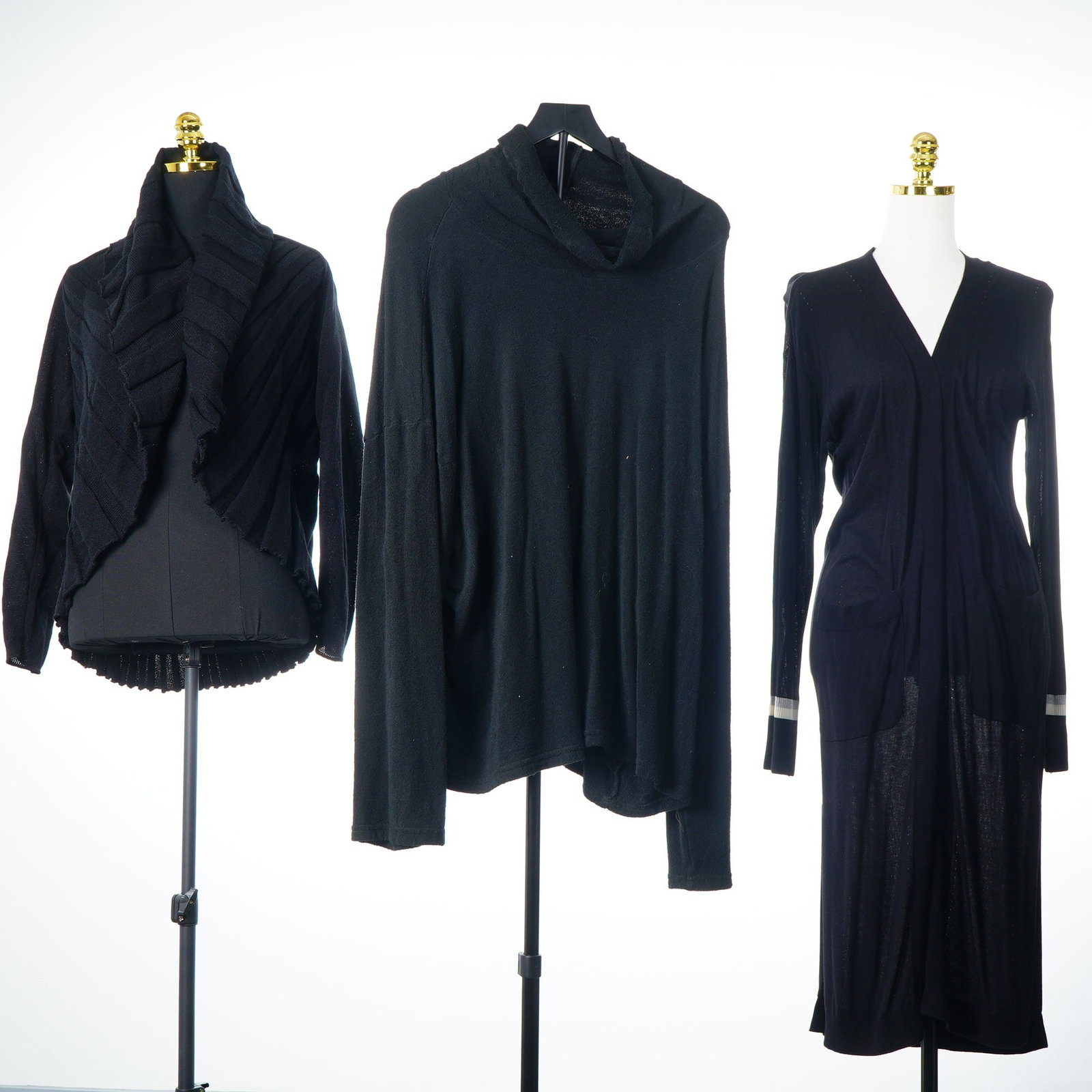 A Trio of Designer Knitwear including Yali Levy Cardigan, Grey State Duster, and CP Shades Sweater (1 of 3)