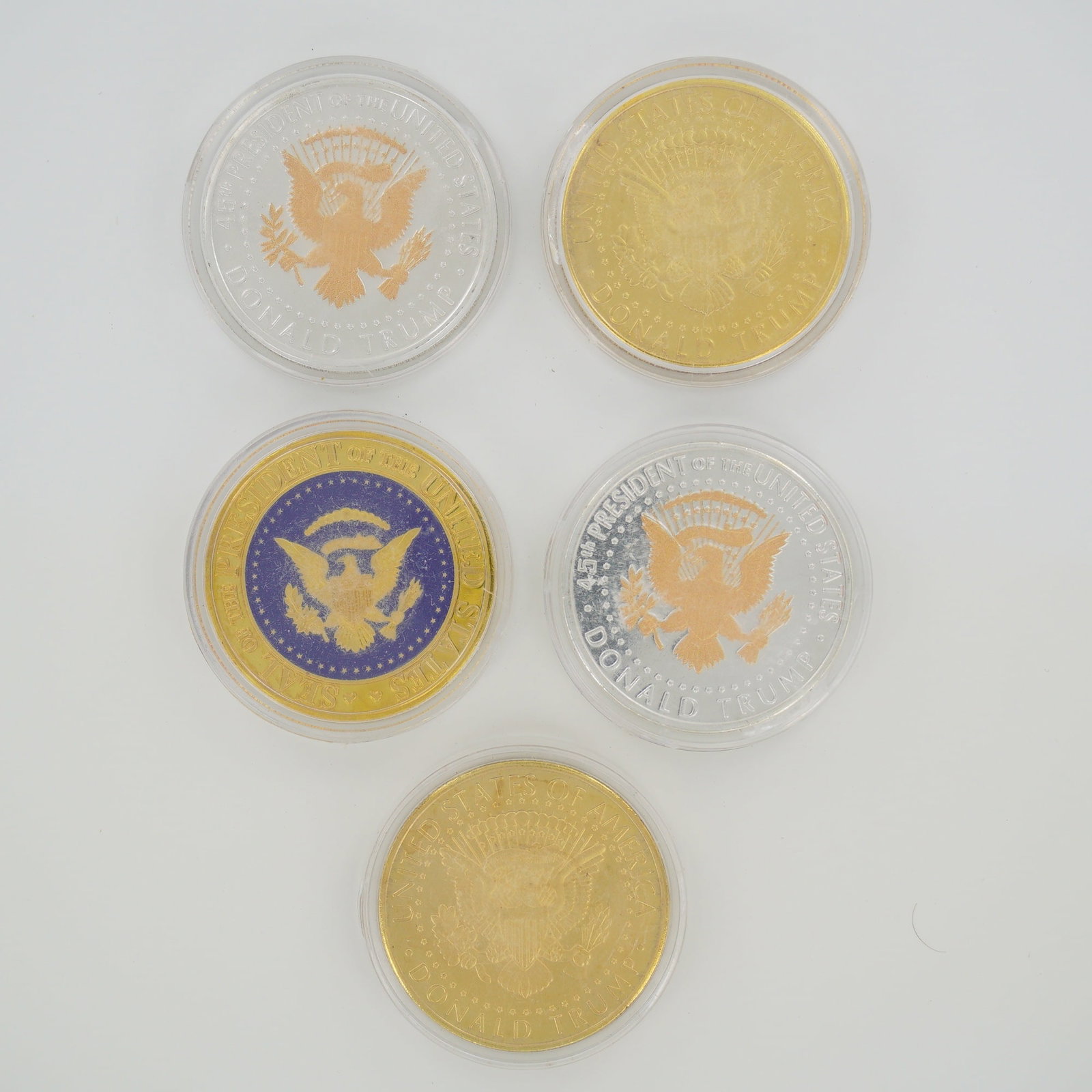 5pc US Donald Trump Commemorative Coins (1 of 4)