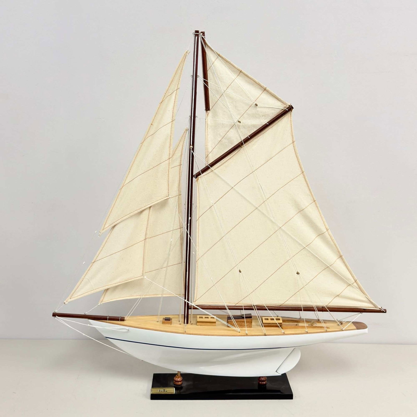 Avel Handmade Wooden Model Sailing Yacht Replica (1 of 5)