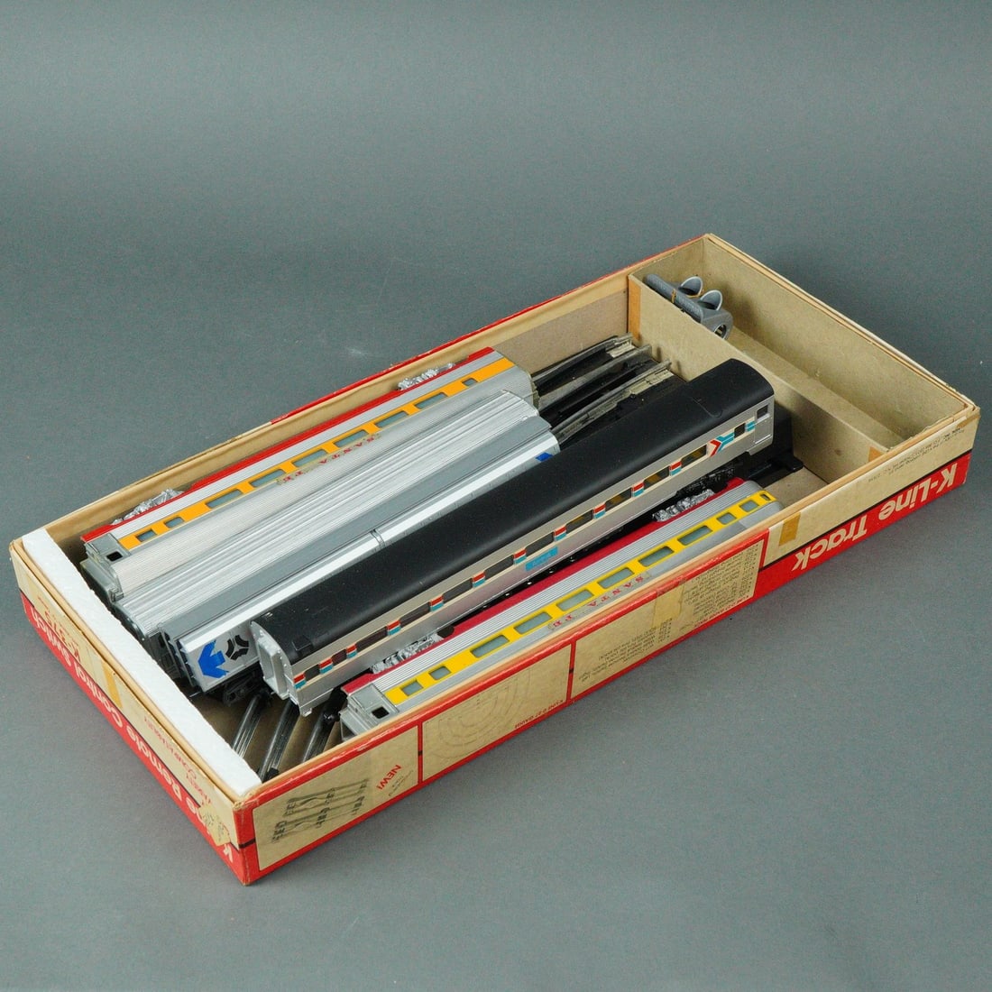 K-Line O Gauge Passenger Train Car Collection with Remote Switch and Track (1 of 5)