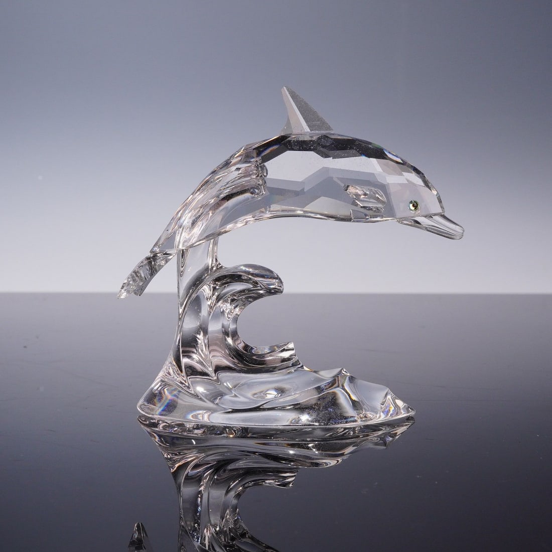 Swarovski Silver Crystal Figurine Dolphin on a Wave (1 of 4)
