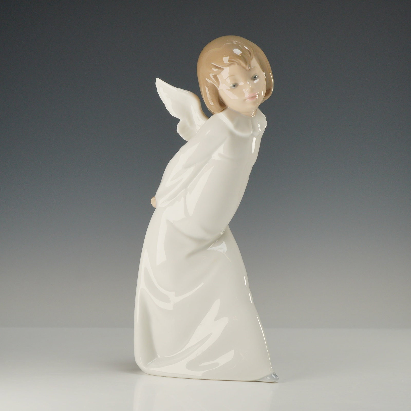 Lladro Curious Angel Porcelain Figurine Number 4960 with Original Box (1 of 4)