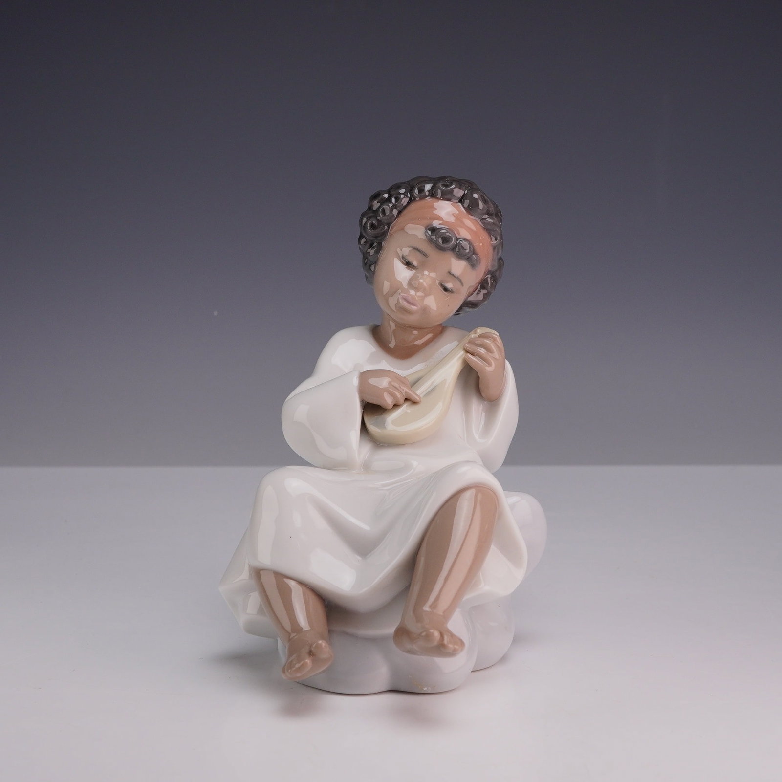 Lladro Porcelain Figurine An Angel's Tune 01006490 with Original Box (1 of 4)