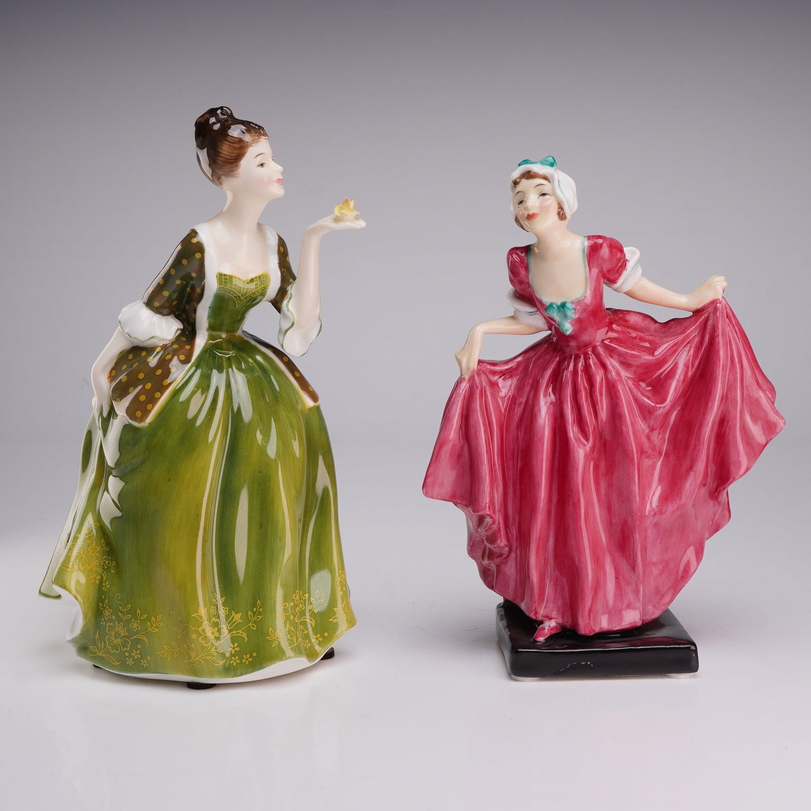 Two Royal Doulton Bone China Figurines, Fleur HN2368 and Delight HN1772 (1 of 3)
