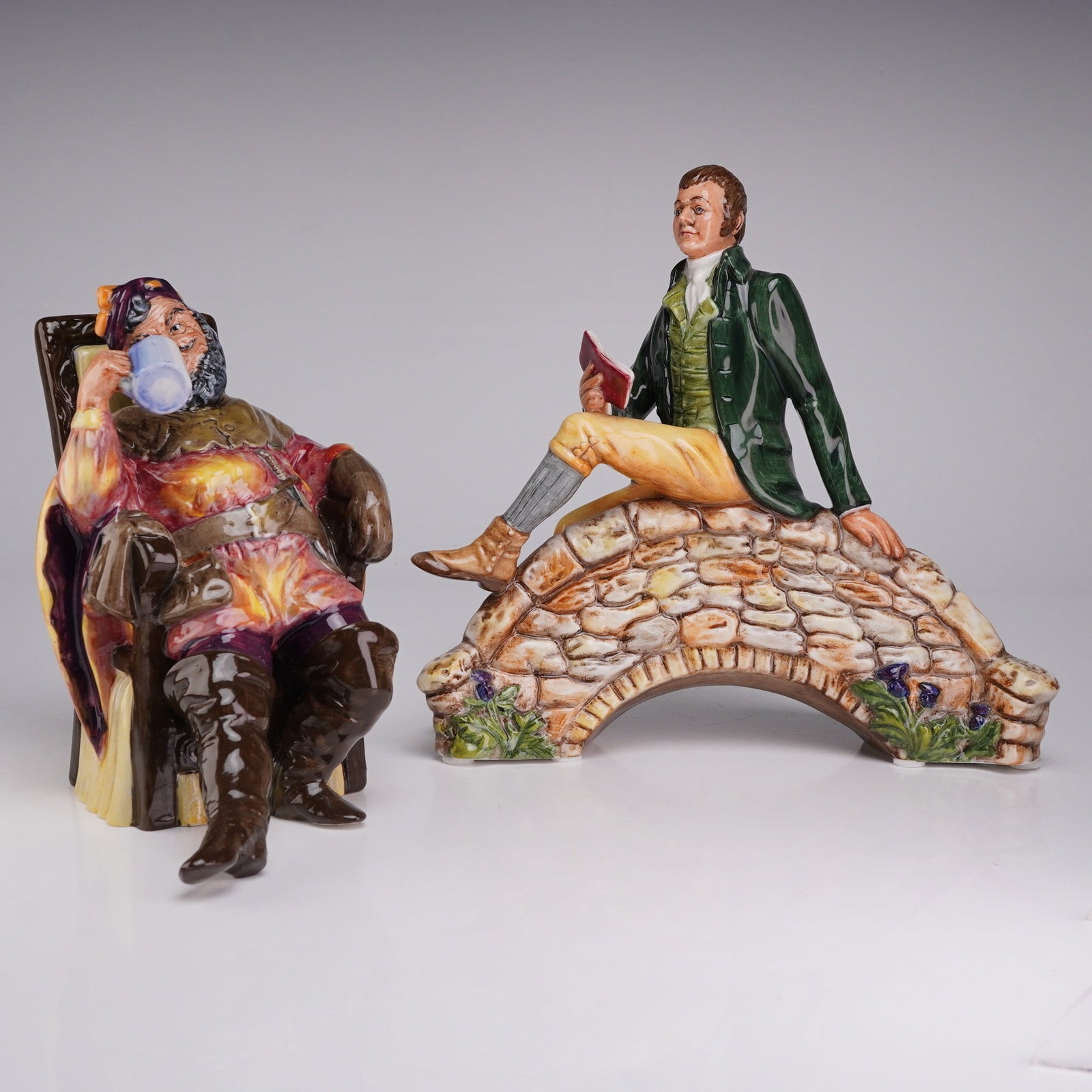 Two Royal Doulton Figurines The Foaming Quart HN2162 and Robert Burns HN3641 (1 of 3)