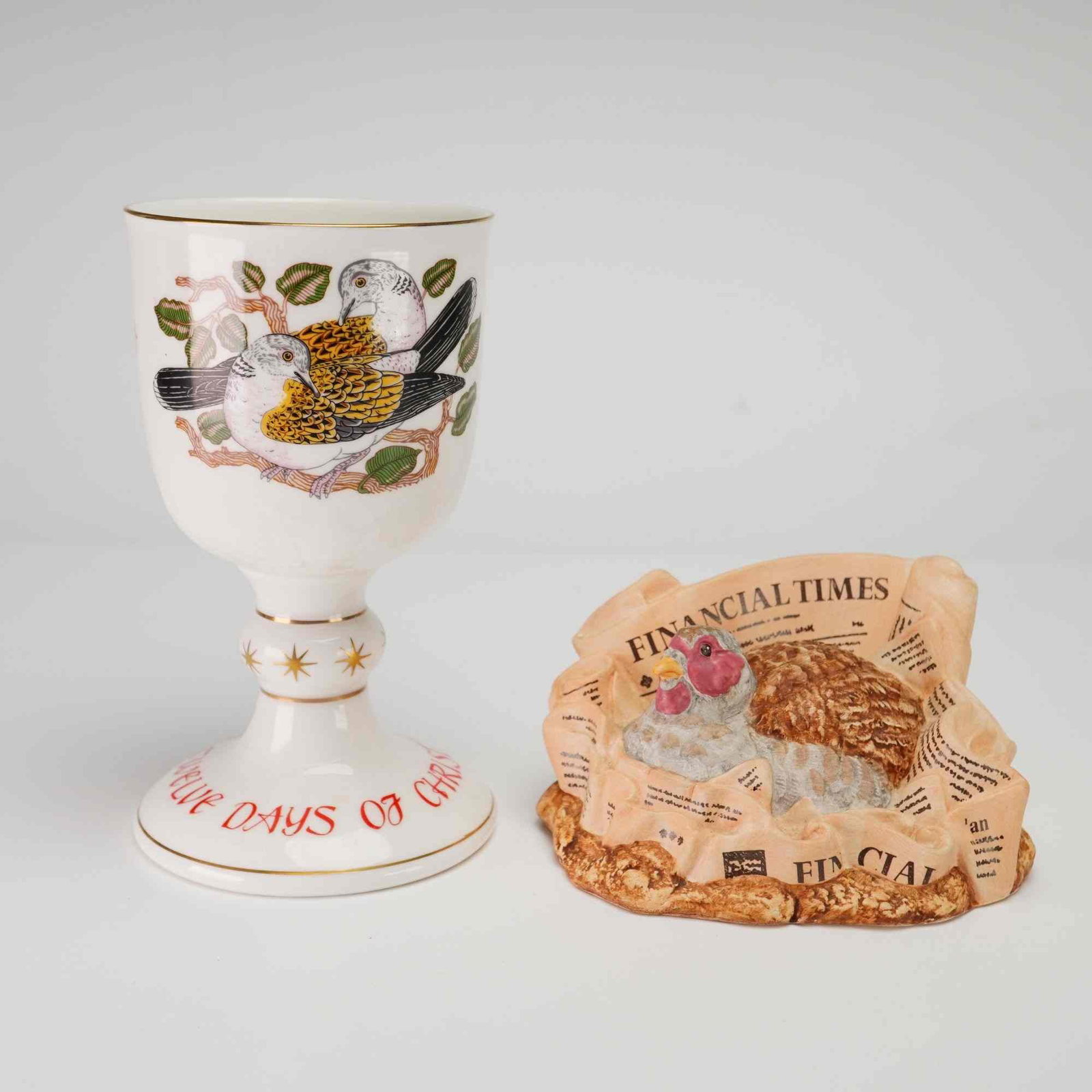 Two Royal Doulton Limited Edition Cup and Figurine Collectibles (1 of 3)