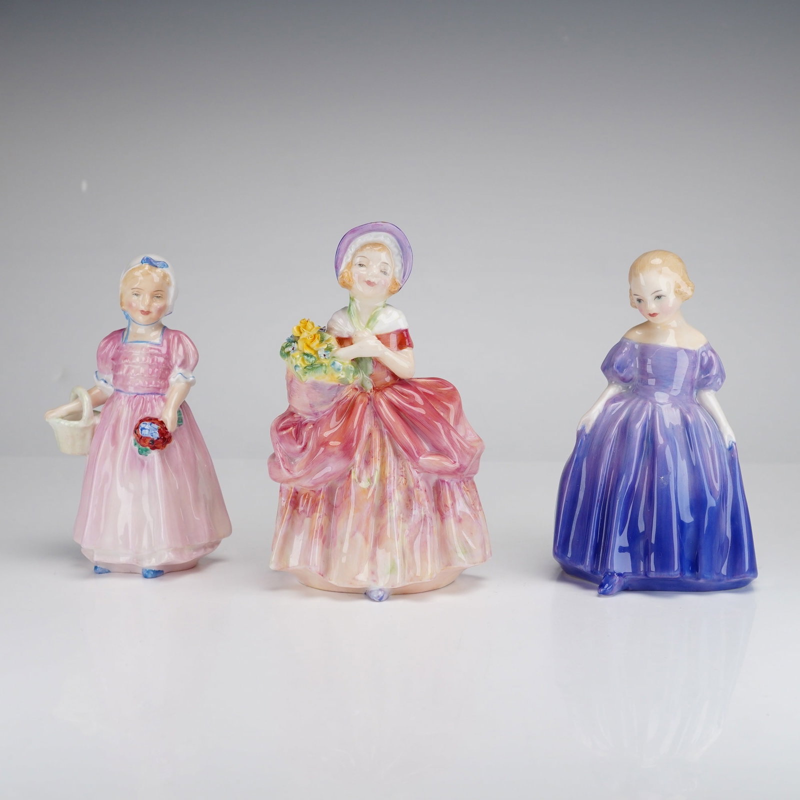 Royal Doulton, Three Figurines Cissie HN1809, Marie HN1370, and Tinkle Bell HN1677 (1 of 3)