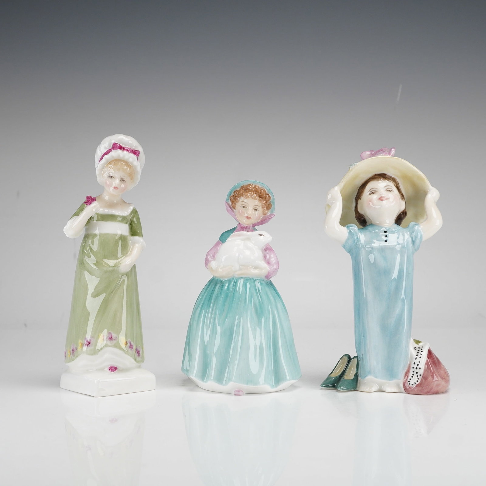 3pc Royal Doulton Bone China Figurines, Ruth, Bunny & Make Believe (1 of 3)