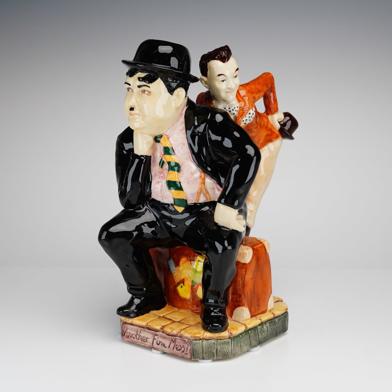 Kevin Francis Ceramic Character Jug, Kings of Comedy Laurel and Hardy (1 of 3)