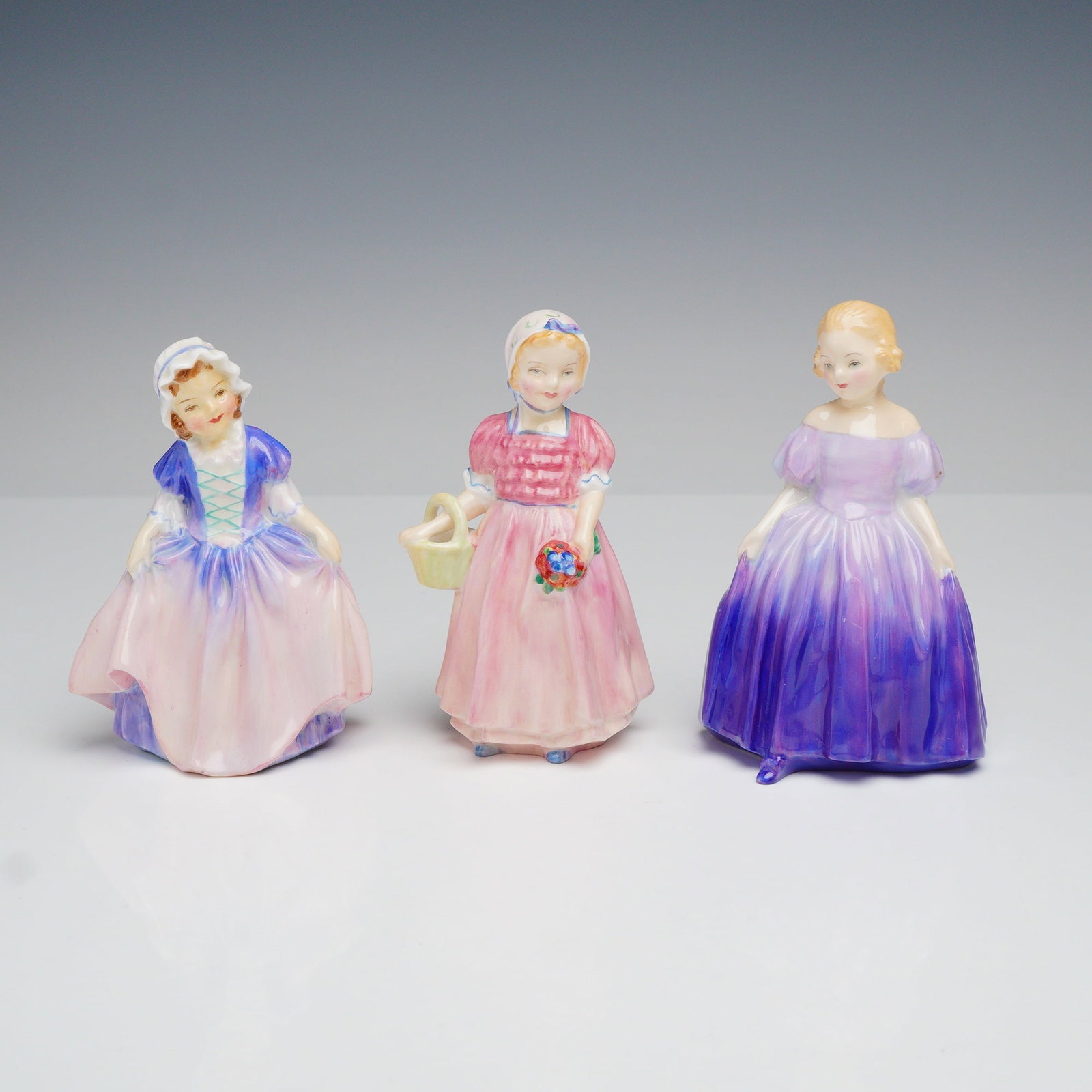 3pc Royal Doulton Bone China Figurines (1 of 3)