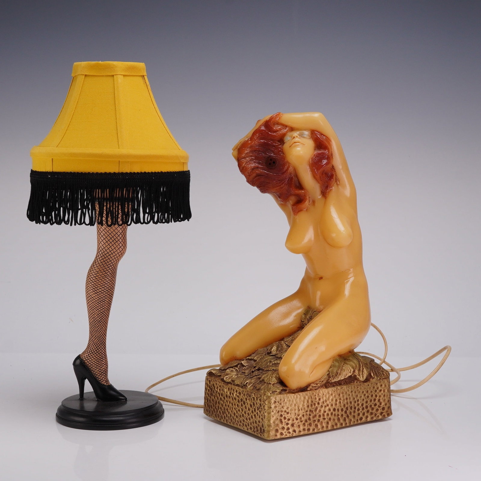 Two Novelty Collectibles Including NECA A Christmas Story Leg Lamp and Erotica Telephone (1 of 4)