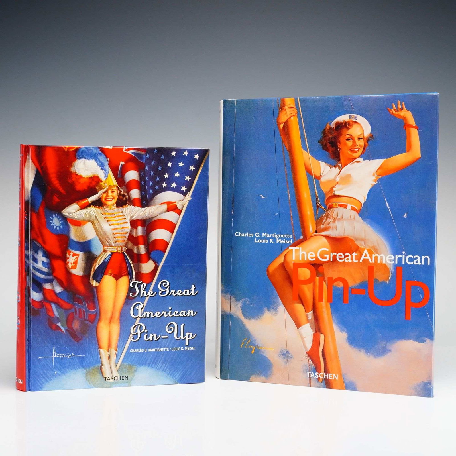2pc Martignette, C.G. and L.K. Meisel. The Great American Pin-Up Hardcovers (1 of 4)