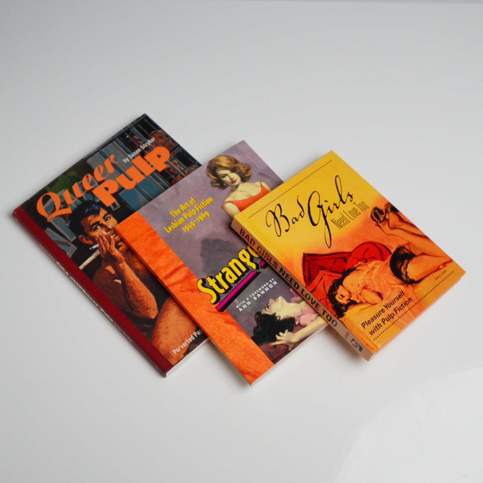 Three Pulp Fiction Reference Books including Queer Pulp (1 of 3)