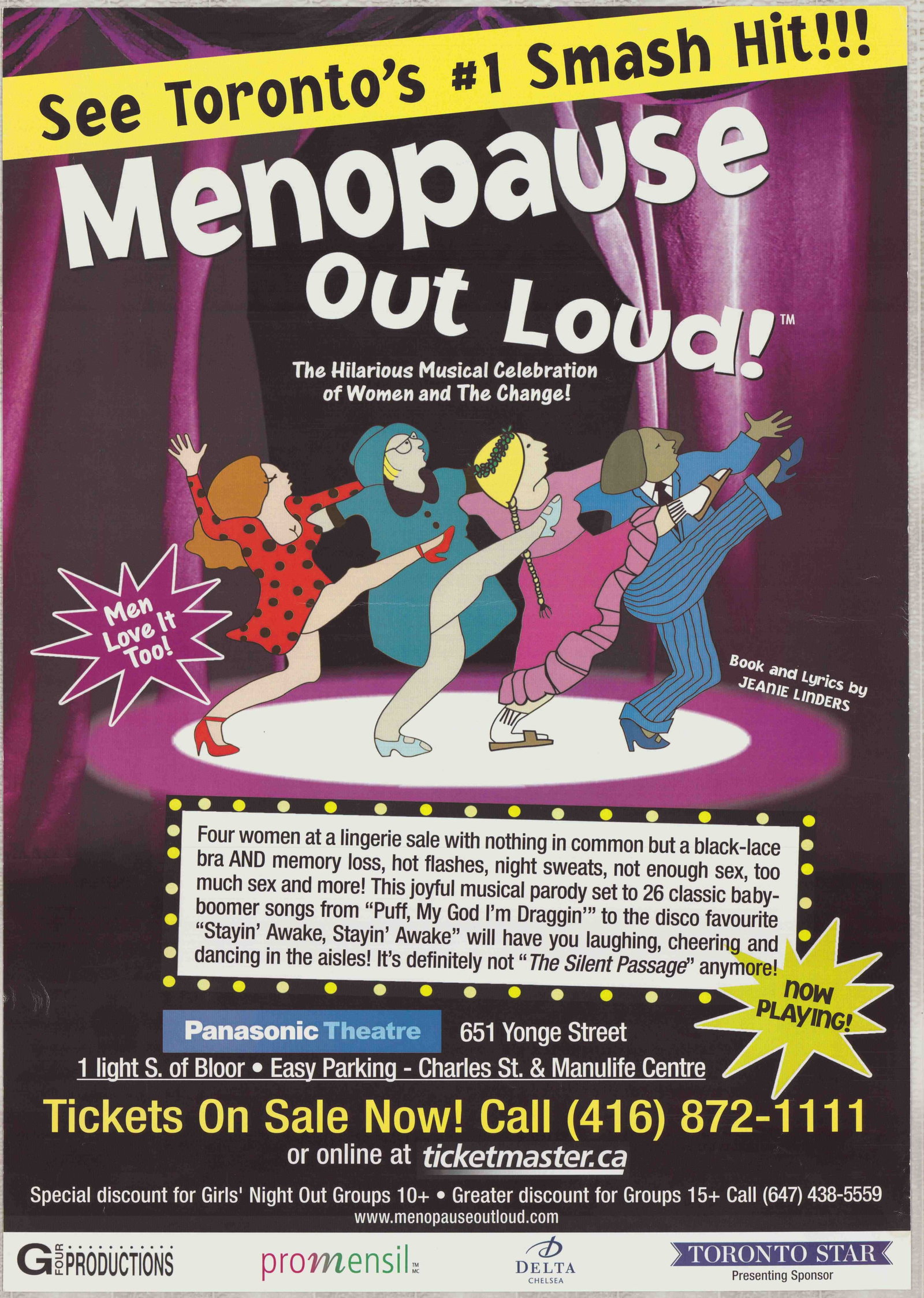 Menopause Out Loud! Musical, Original Theater Production Poster (1 of 1)