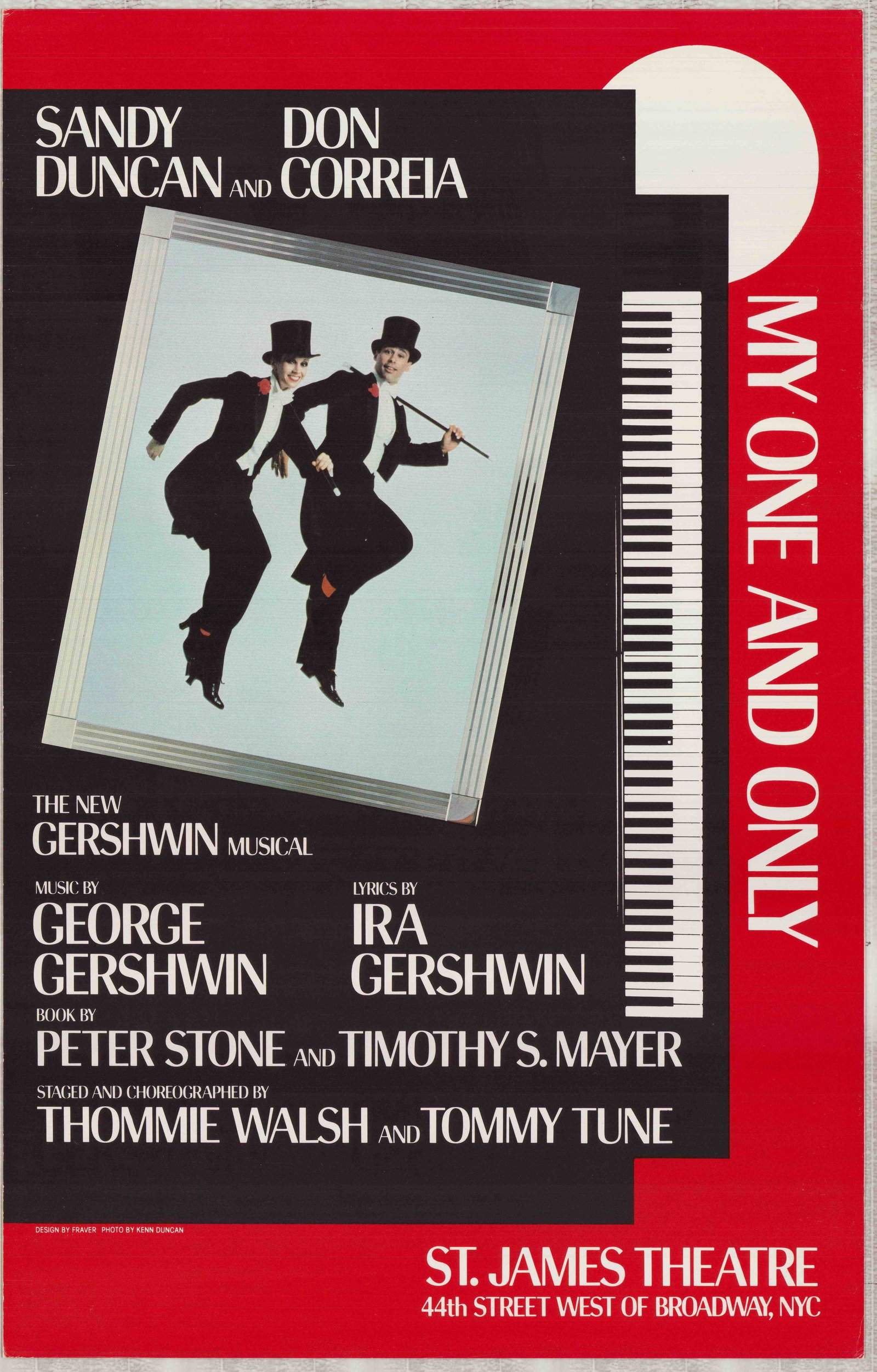 My One and Only Original Broadway Production Poster, Starring Sandy Duncan and Don Correia (1 of 1)