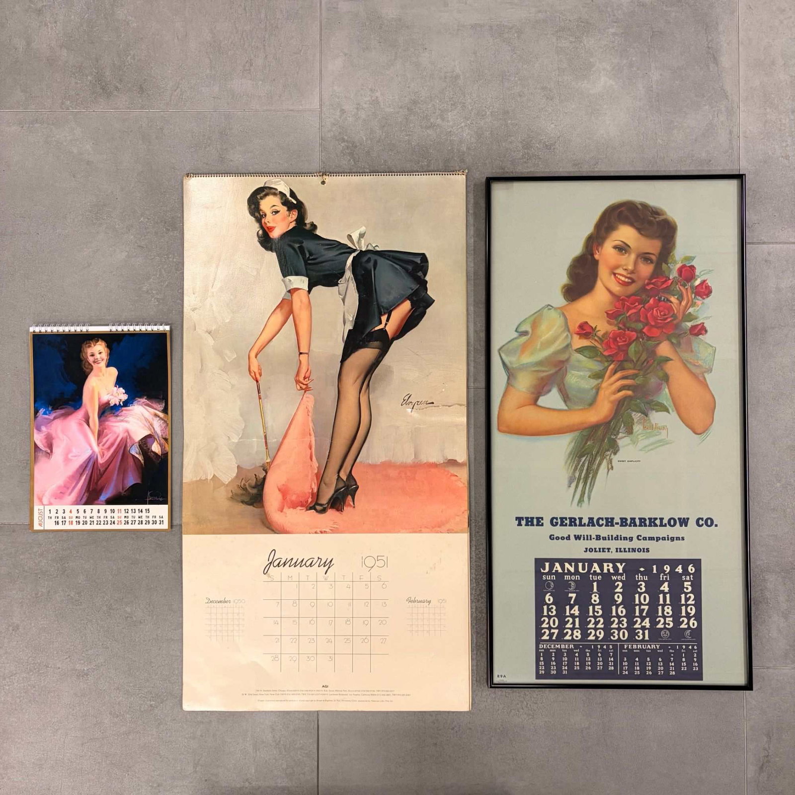 3pc Pin-Up Girl Calendar Featuring Elvgren Frush and Armstrong (1 of 5)