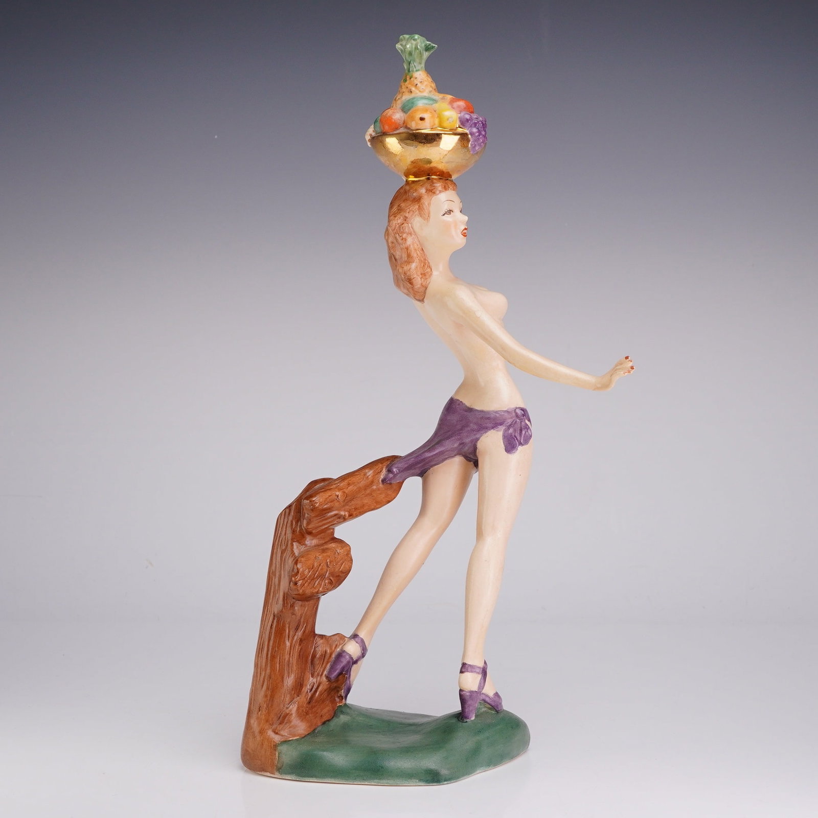 Mid-Century Porcelain Exotic Tropical Pin-Up Figurine, Clara (1 of 3)