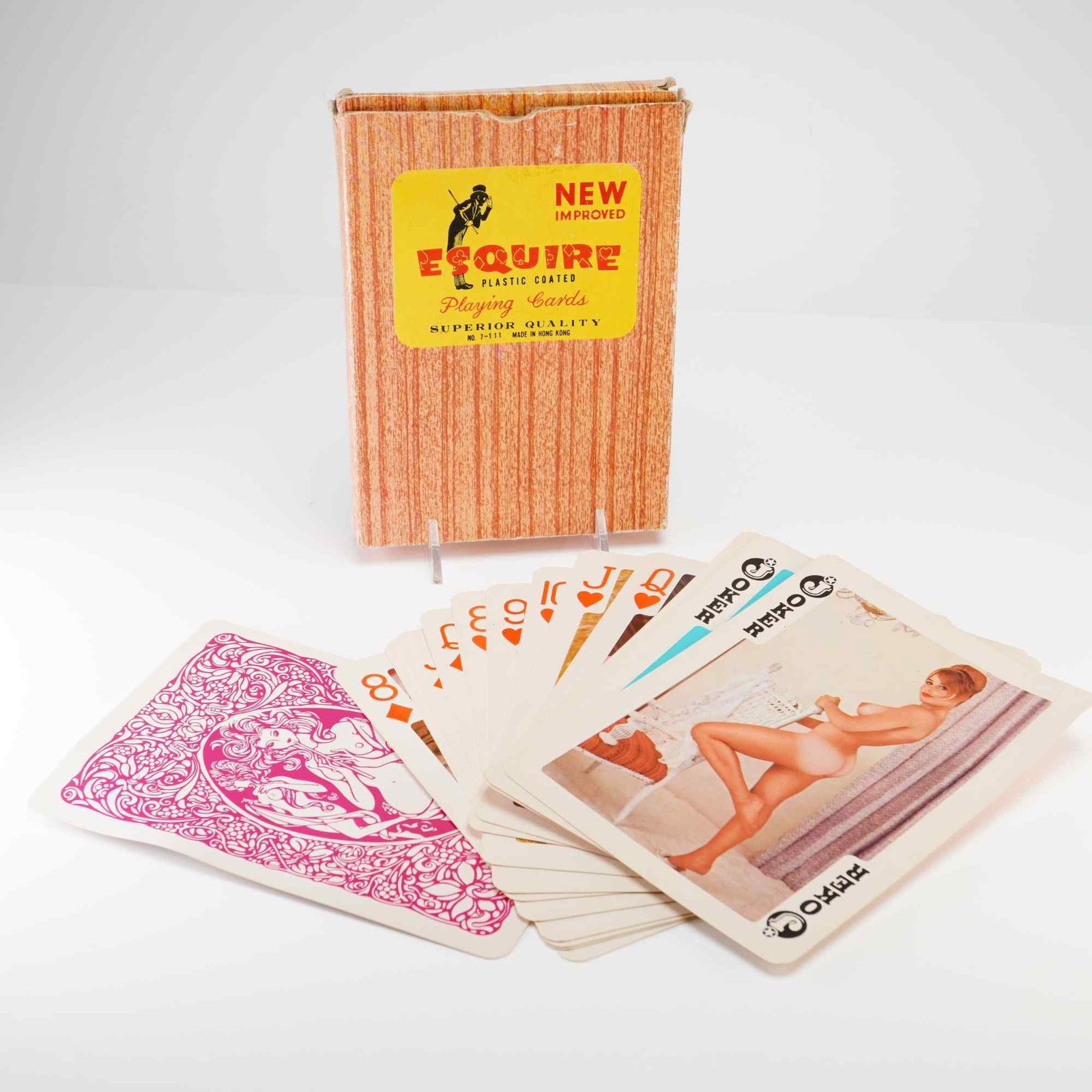 1960s Esquire Jumbo Risque Erotic Playing Cards Made in Hong Kong (1 of 2)