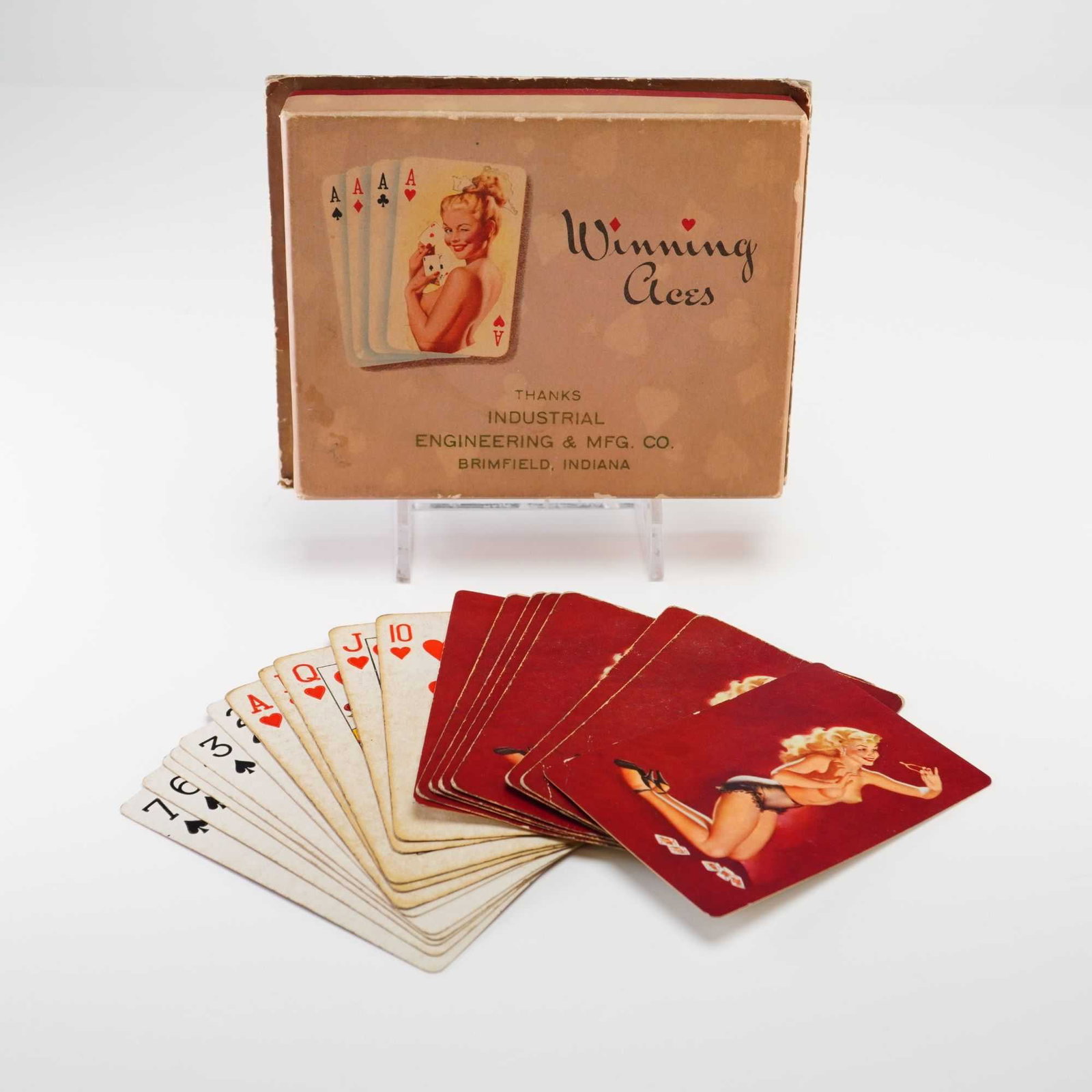 Vintage Remembrance Pin-Up Playing Card Decks Winning Aces (1 of 3)