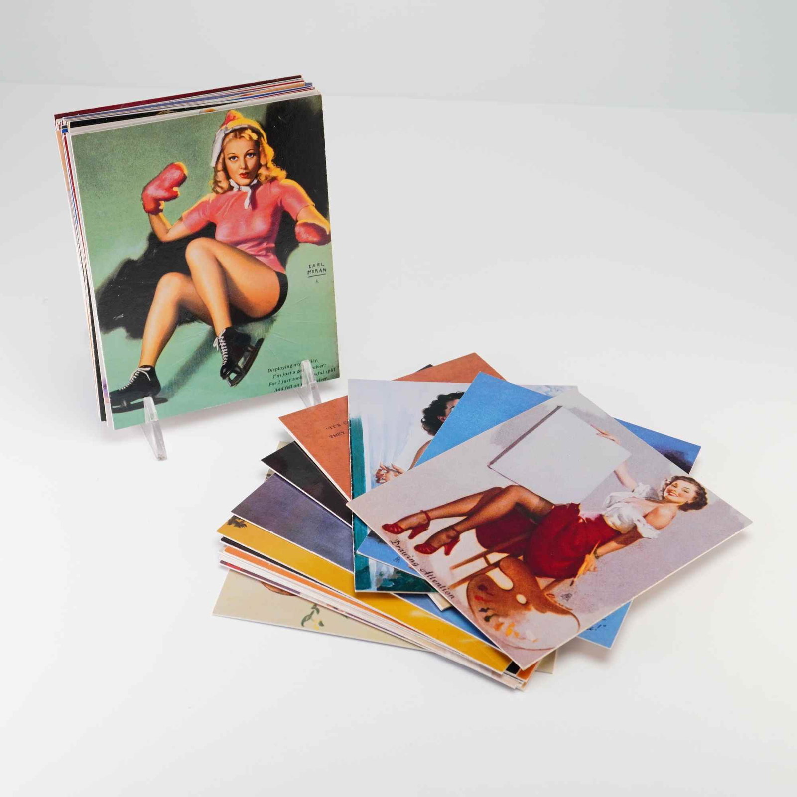 A Group of 32 Comic Images Elvgren & Friends Pin-up Trading Cards (1 of 2)