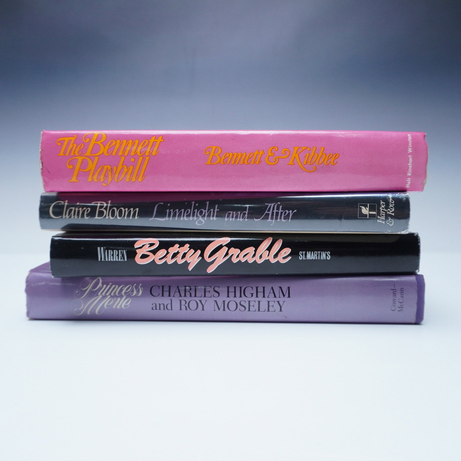 4 Classic Hollywood Biographies Hardcover Books (1 of 9)