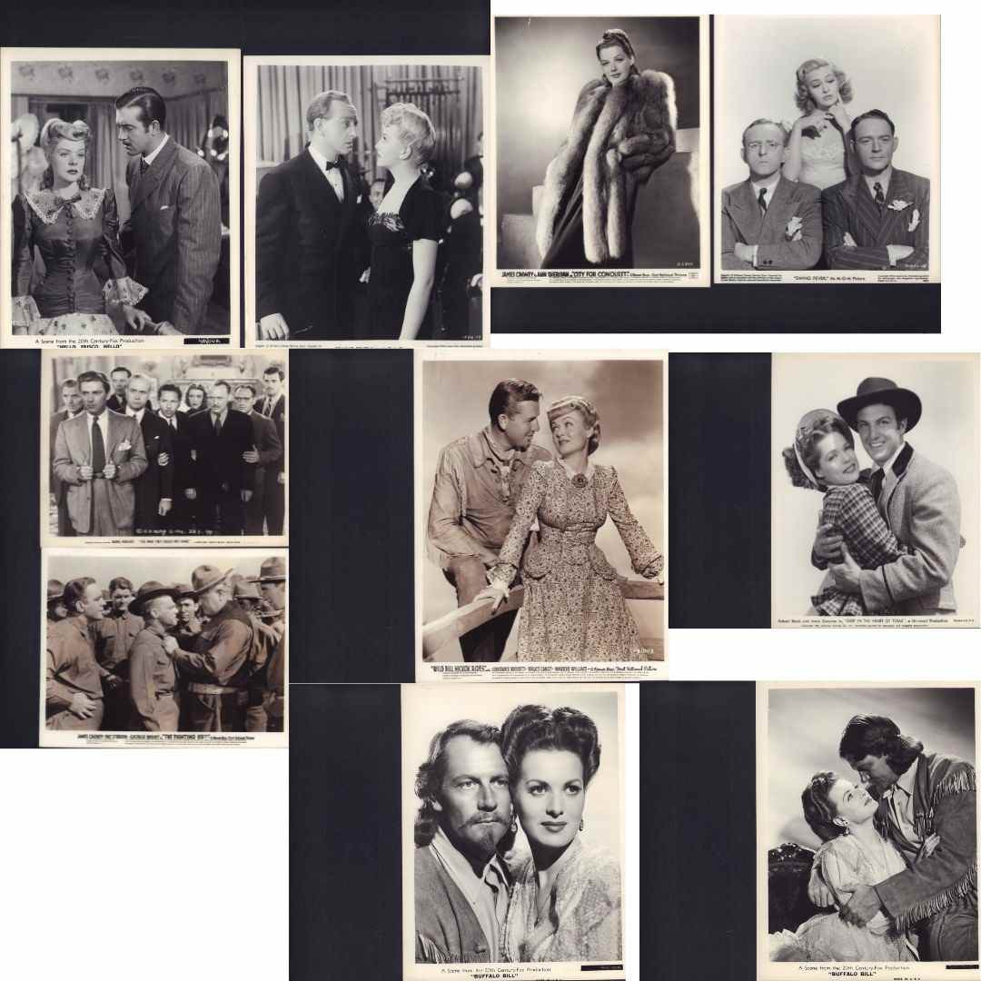 10 Original Vintage Black and White Hollywood Publicity Stills, 1939-1944 (1 of 8)