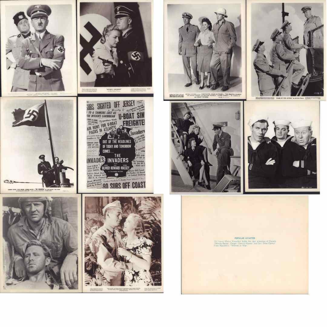 10pc Black and White Movie Star Publicity Photos c. 1940 (1 of 7)