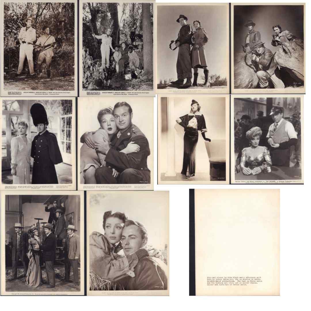 10pc Black and White Movie Star Publicity Stills c. 1940 (1 of 7)