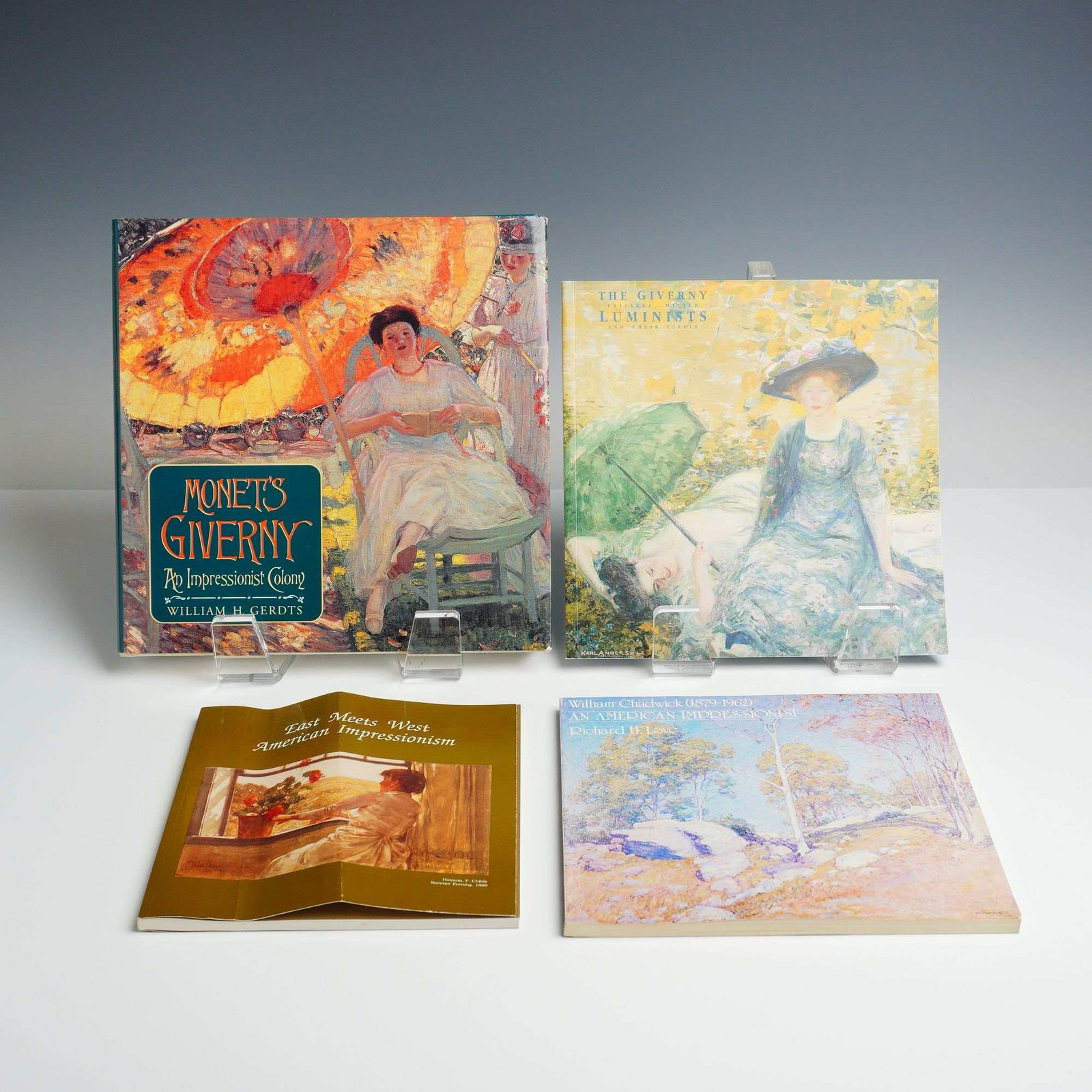 Lot of 4 Impressionist Hard and Softcover Books including Monet's Giverny 1982-2001 (1 of 5)